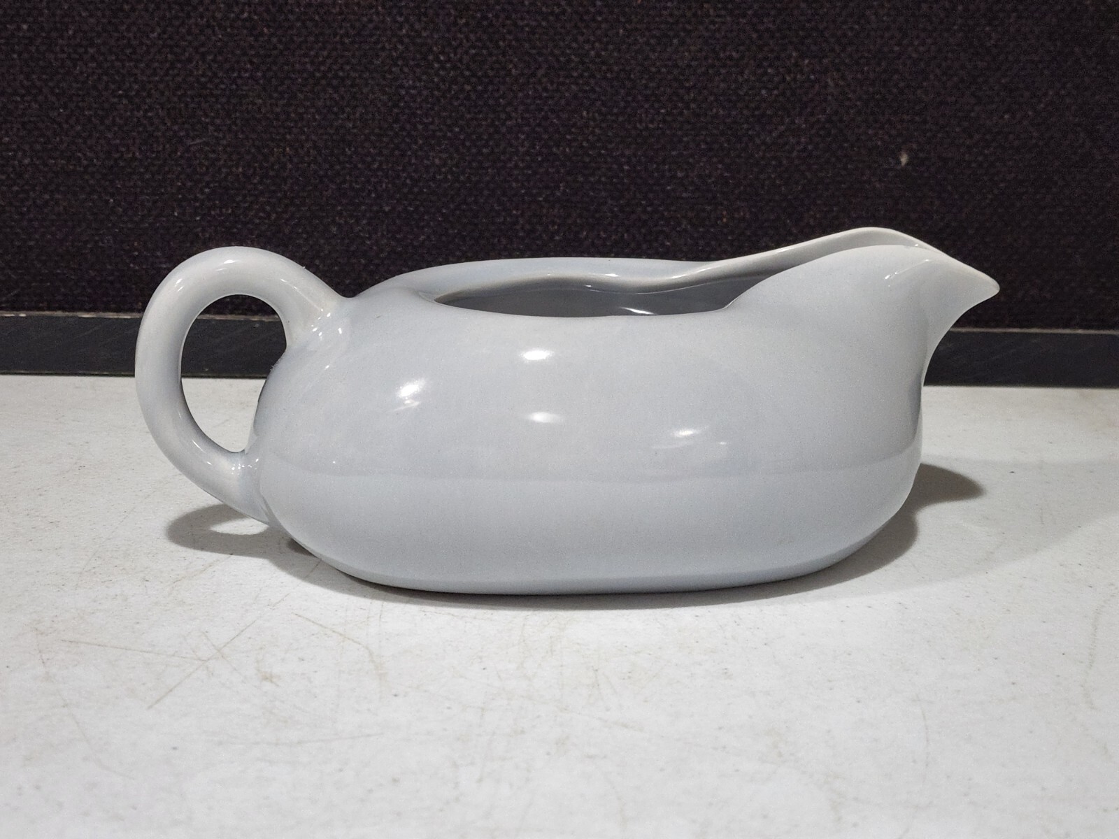 RARE HOLLYDALE CALIFORNIA MALIBU MODERN GRAY GRAVY SAUCE BOAT MCM 1948