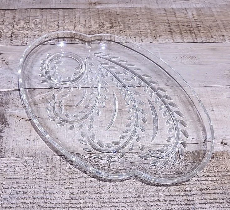 Set Of 4 Vintage Homestead Snack Plates & Cups Federal Glass In Original Box