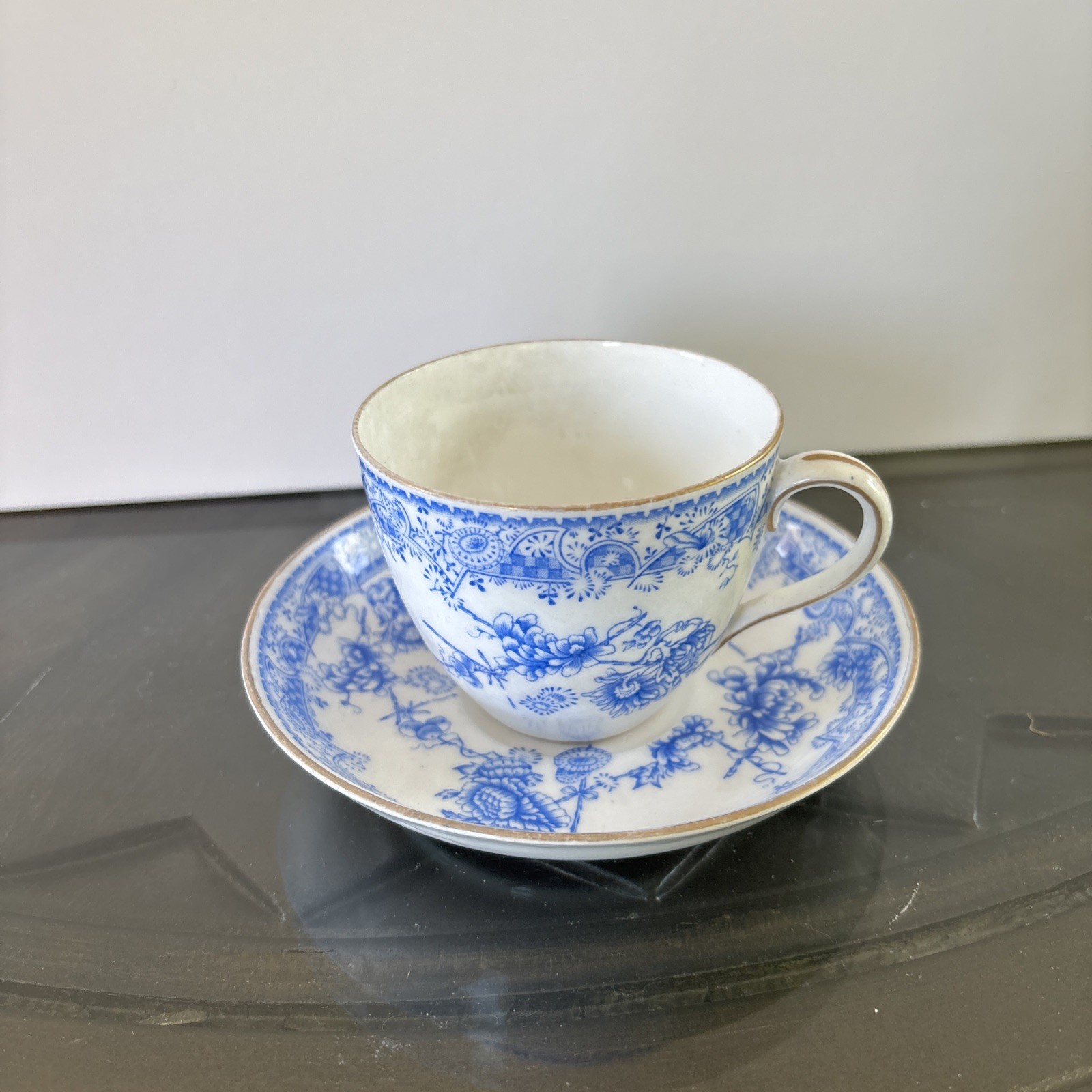 Minton Melton Pattern Blue Transferware Pieces