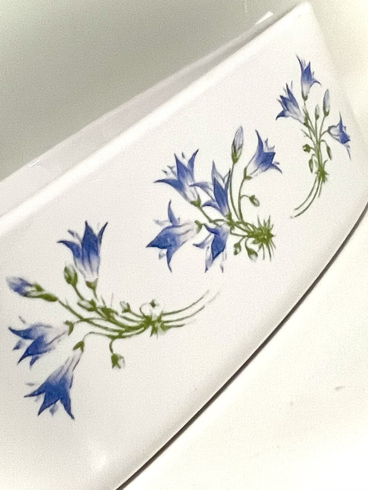 2L Blue Dusk Corning Ware Casserole with Lid, A-2-B / A-9-C, Blue & Green Motif