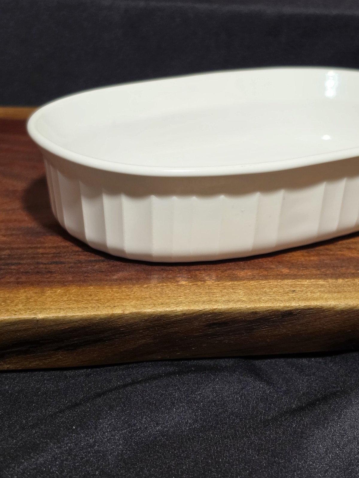 Corning Ware F-15-B French White Oval Baking Dish 15 oz – JL541 No Lid Vintage