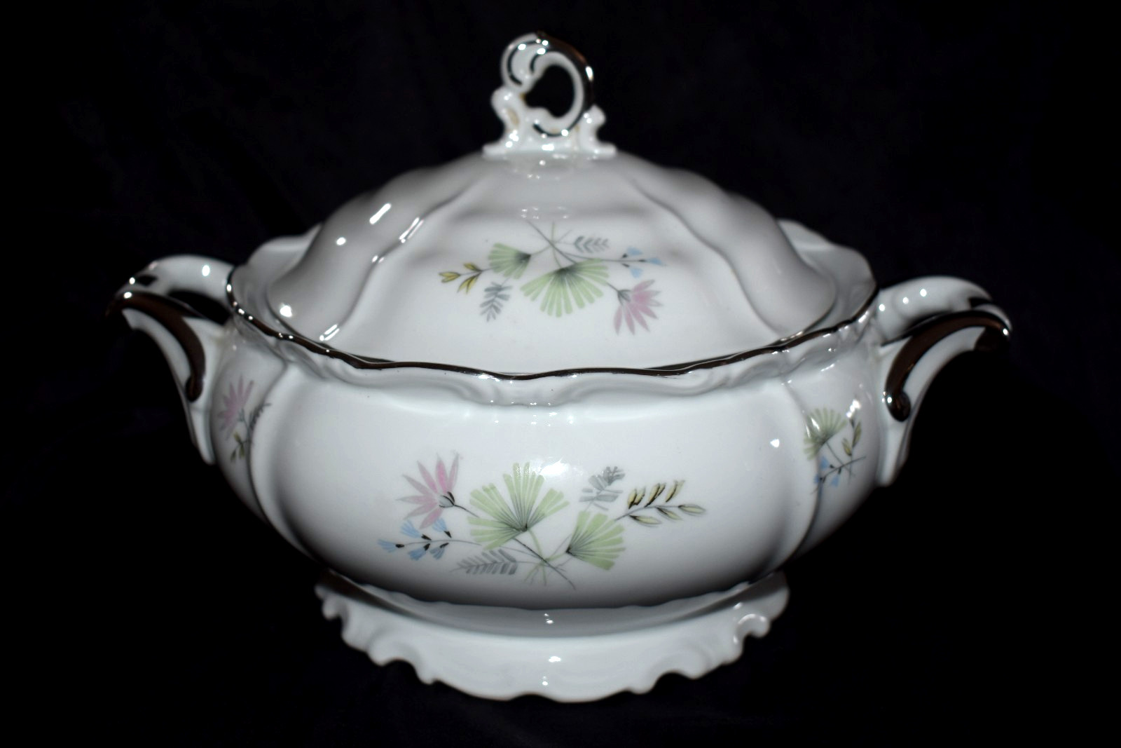 Vintage EDELSTEIN Maria Theresa Bavaria Germany Tureen Covered Bowl 1962 3