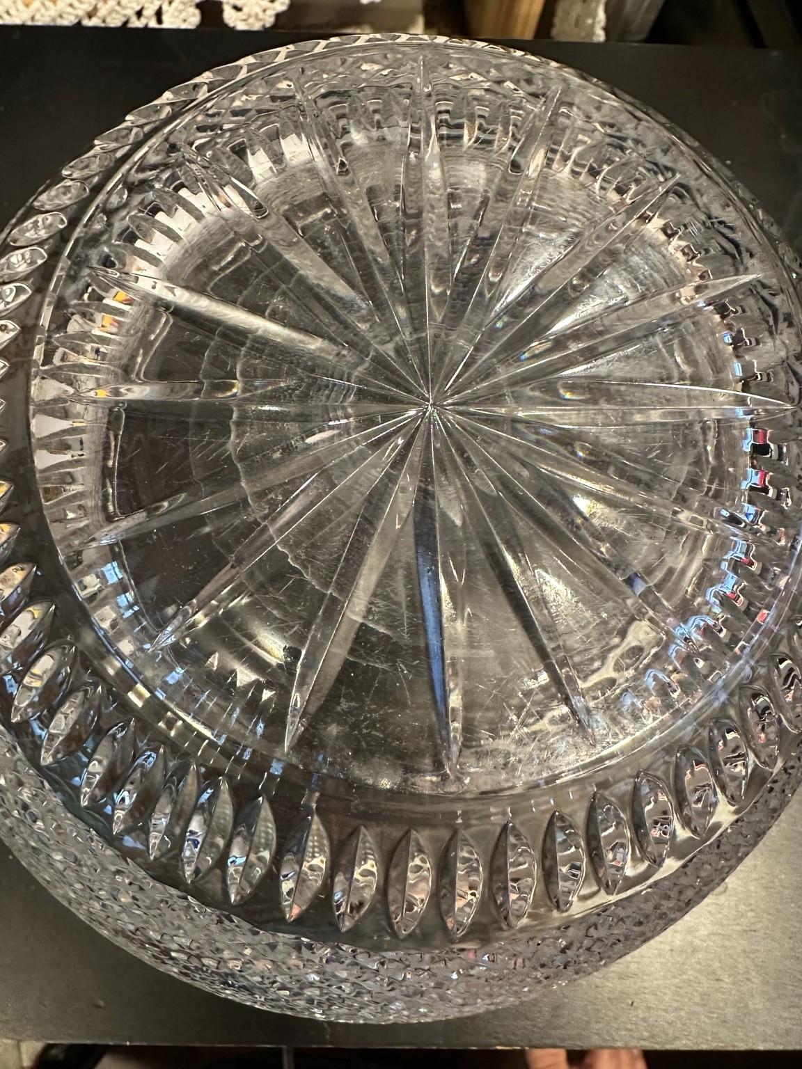 RARE Waterford Colleen CRB11 11-3/4″ Crystal Round Bowl Vintage Ireland
