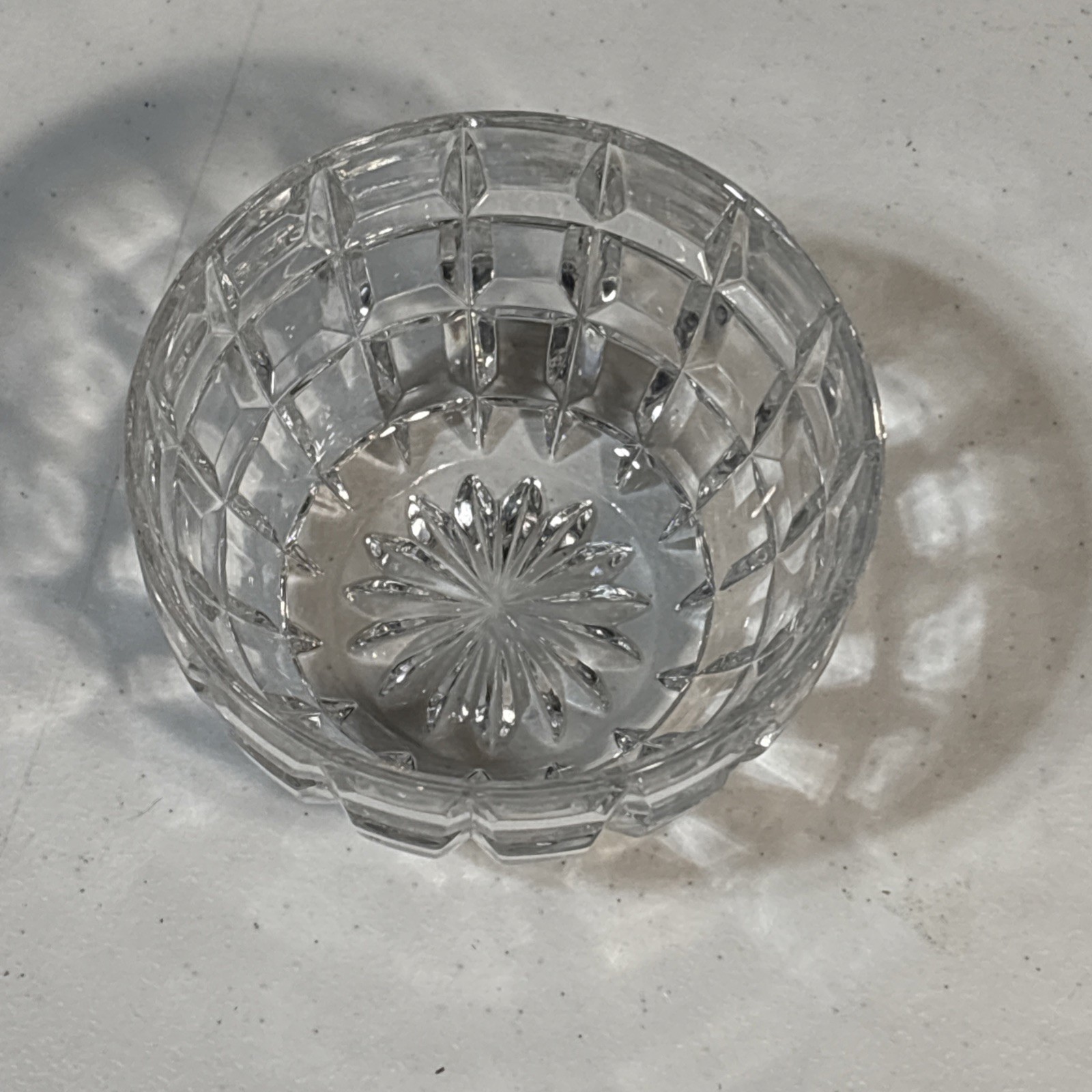Marquis By Waterford Crystal Quadrata Bowl 3.5” Diameter Made In Poland