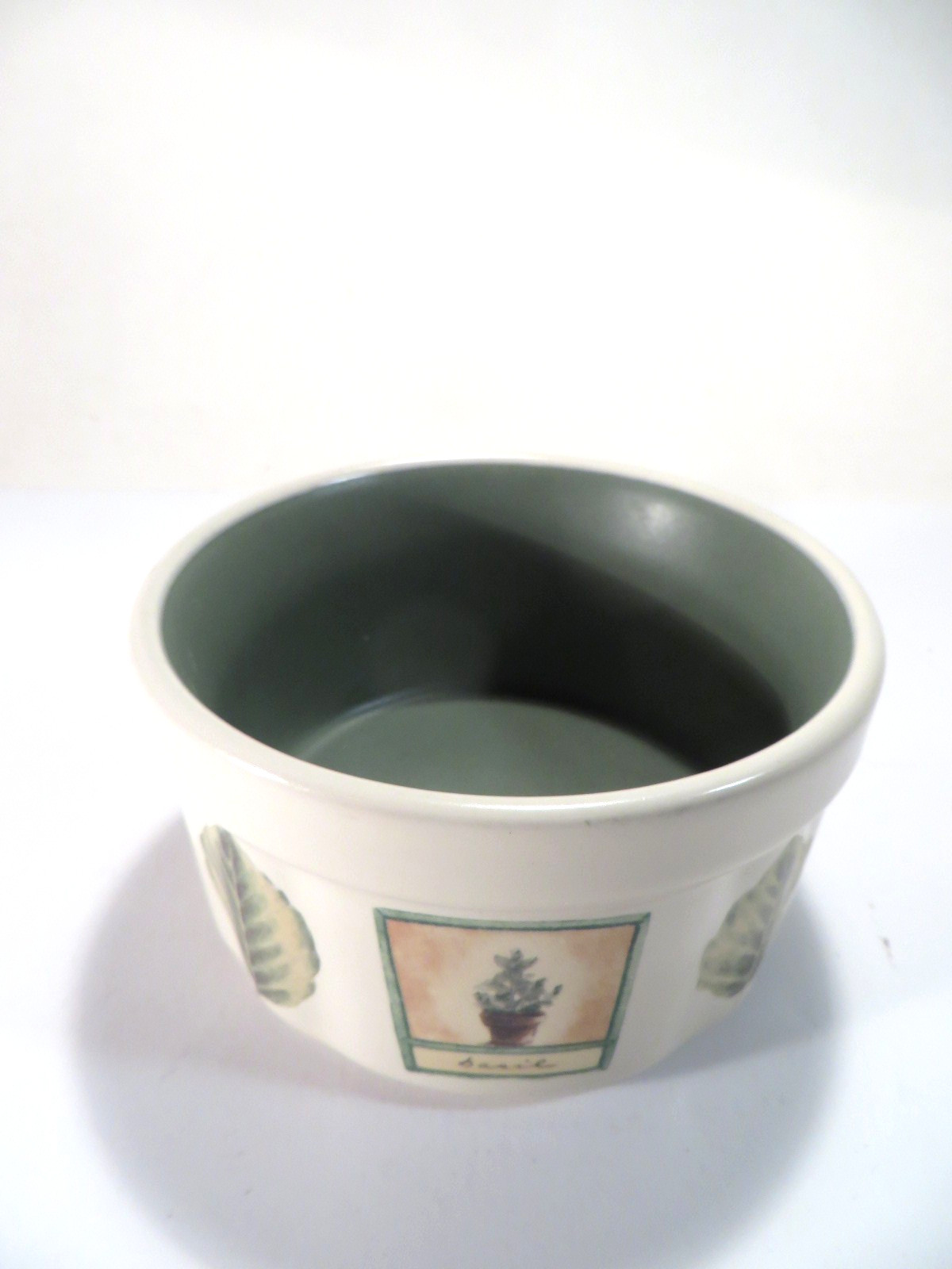 Pfaltzgraff ‘Naturewood’ Dip/Cheese Bowl Garden Theme Stoneware 4.5″