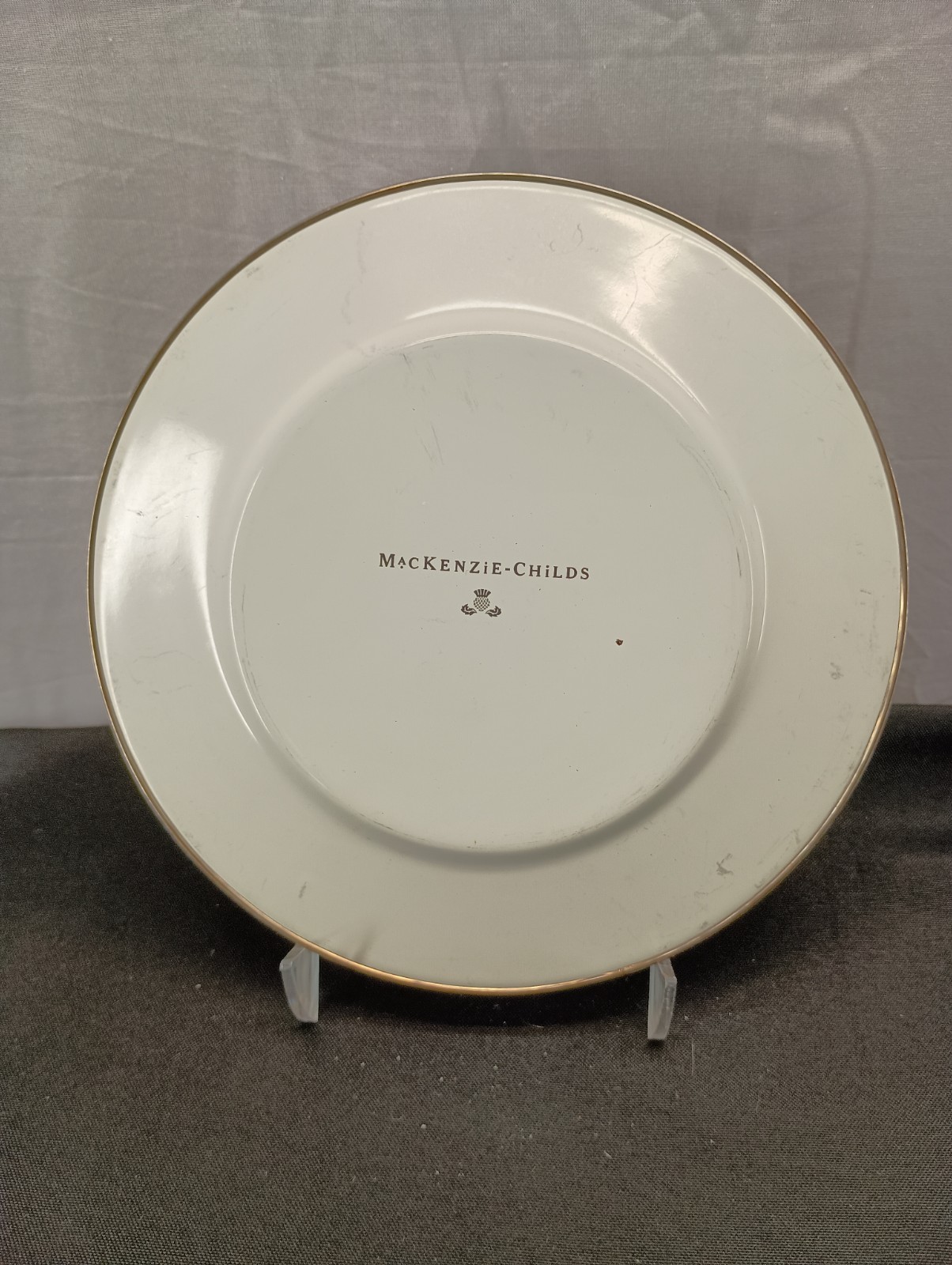 MacKenzie Childs Courtly Check Plate 8″ wide