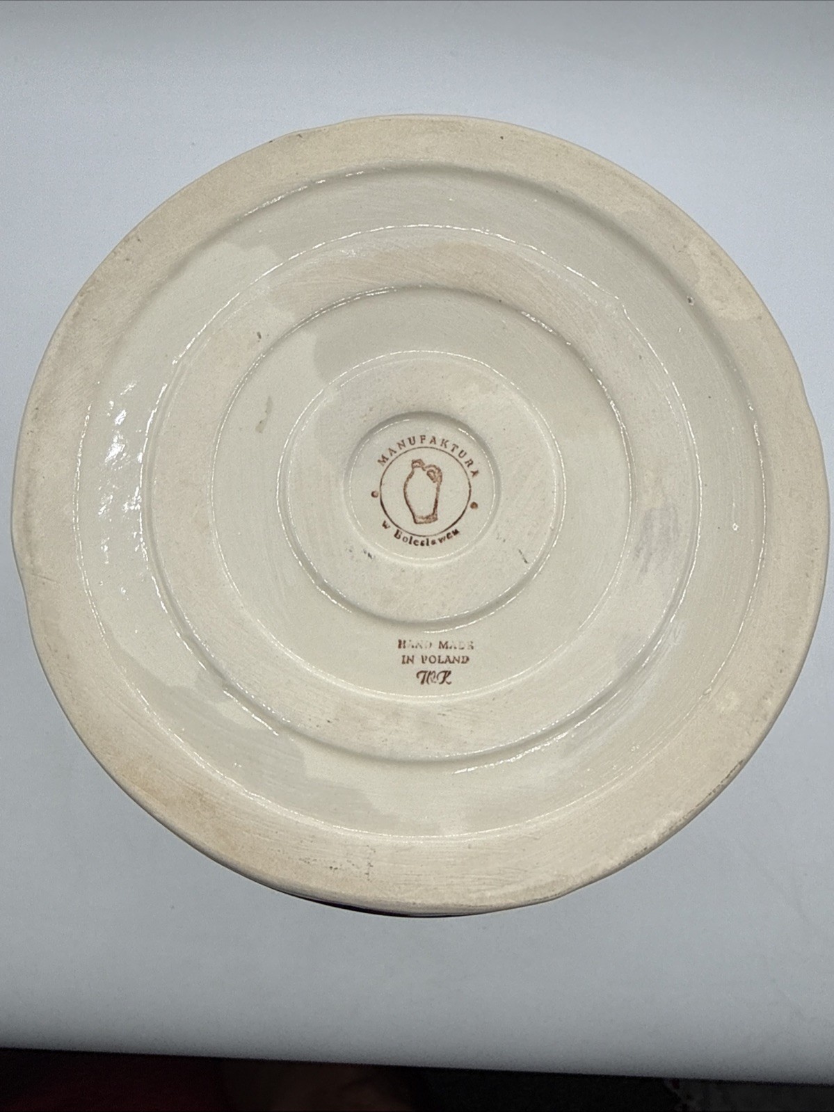 Polish Pottery Boleslawiec Pickeling Fermenting Sauerkraut Jar Water Seal 12”