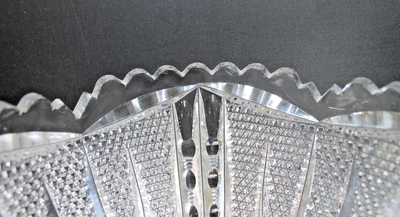 American Brilliant Signed Libbey No. 496 Cut Glass Bowl in “Victor” c. 1905-1910