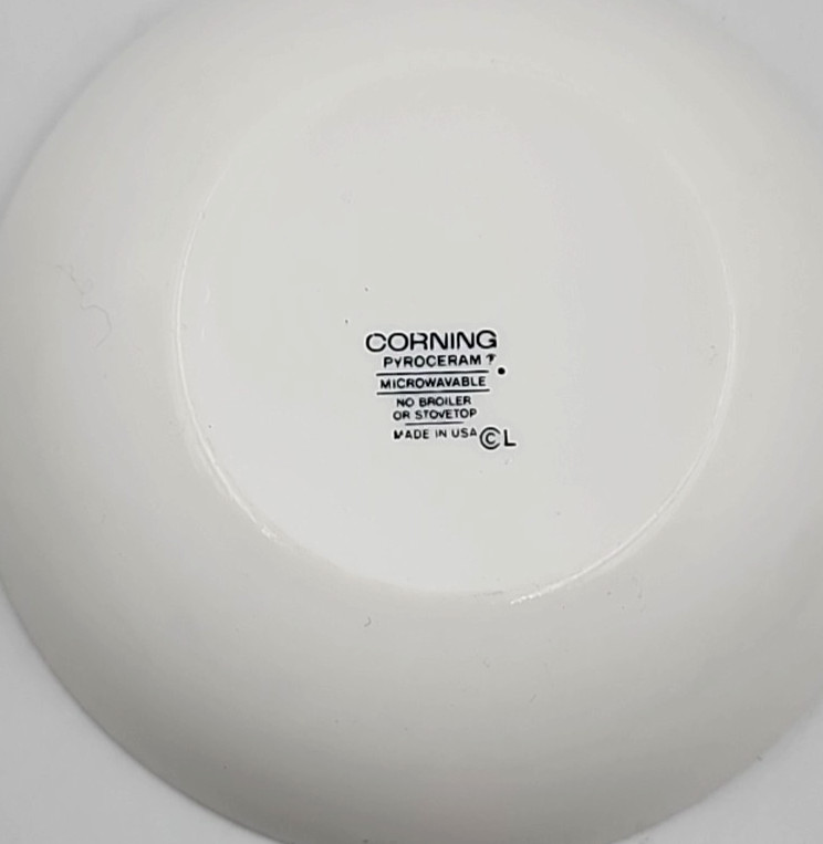 Corning Centura Coupe Bowl White Pyroceram 6.25 in Qty Choice Vintage