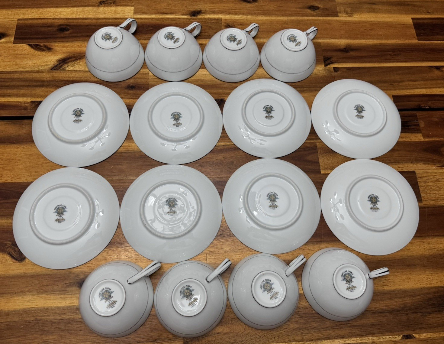 Vtg Noritake China 5608 “Bryce” 56 Piece Set – 8 Place Settings, Floral Pat. EUC
