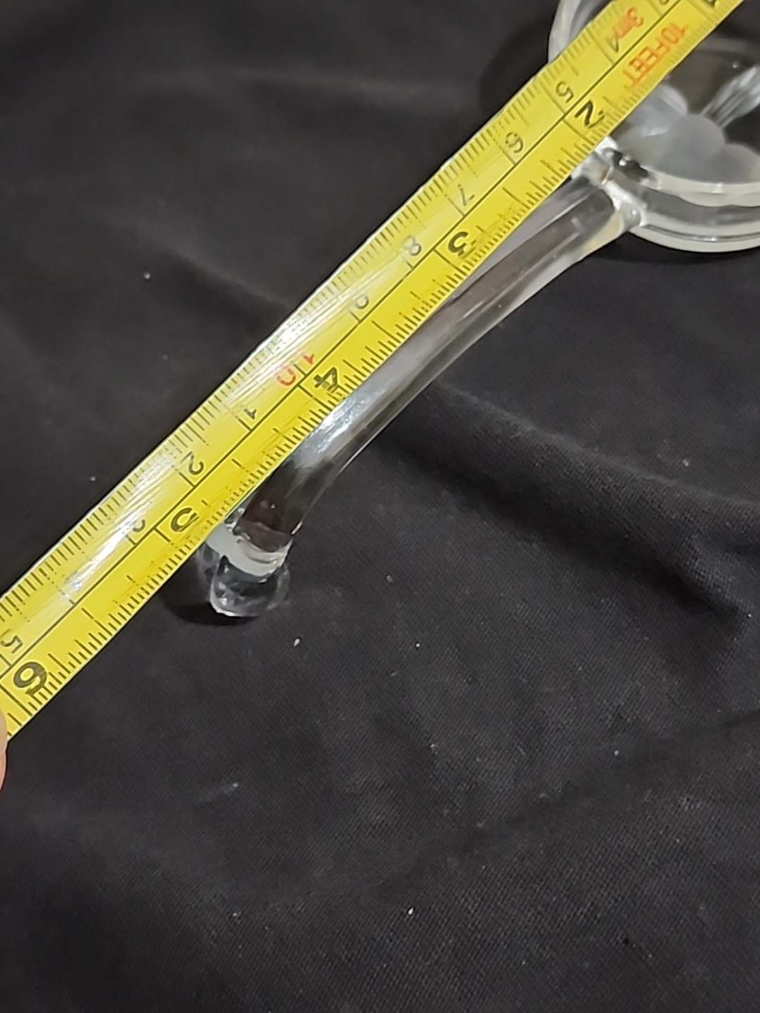 VTG FLORAL Etched GLASS Mayo Bowl Set Ladle Underplate SCALLOPED Hexagon Nice