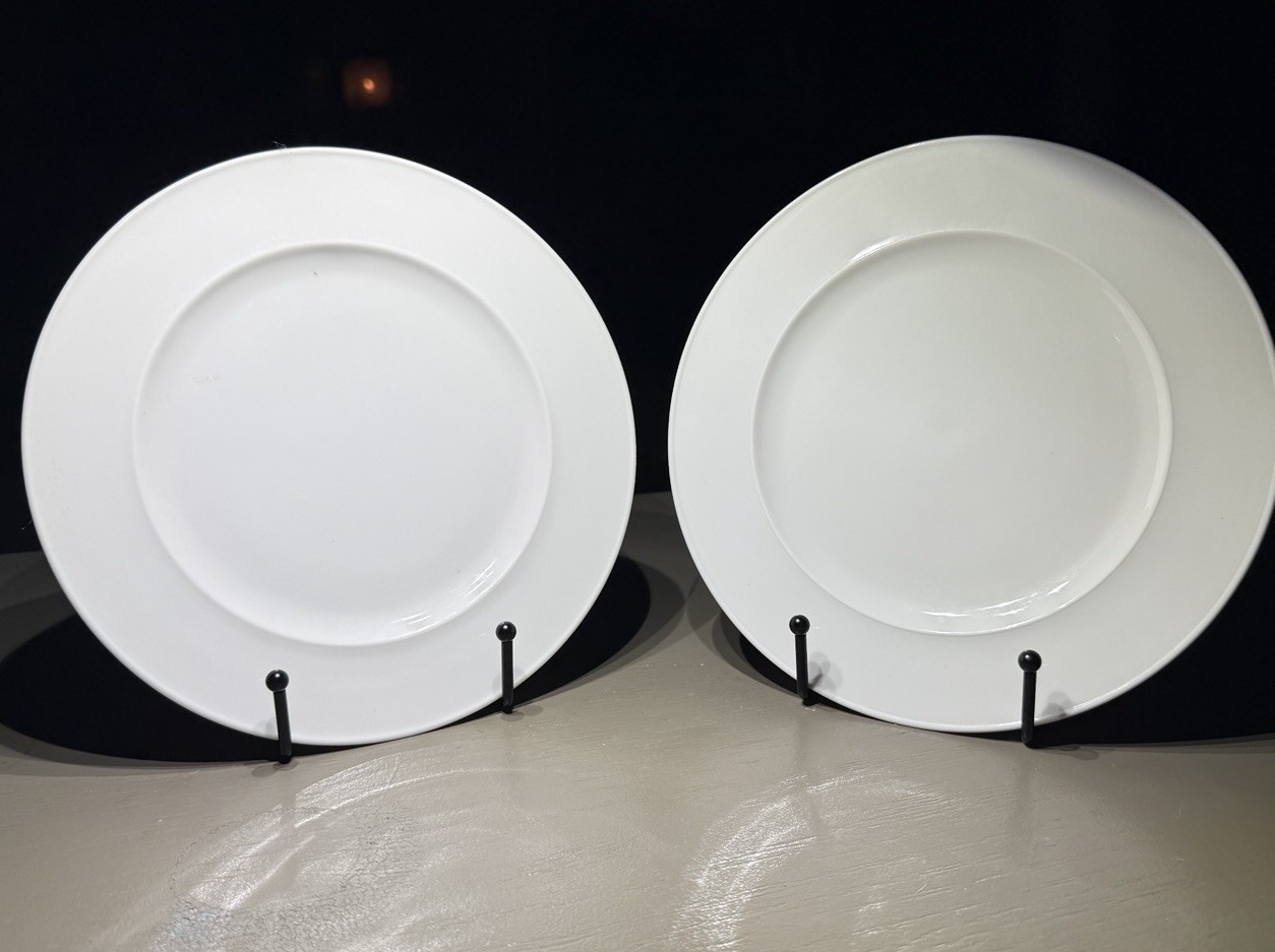 Set of 2 Rosenthal Variations Salad Plates White Porcelain Germany 7 7/8” EUC