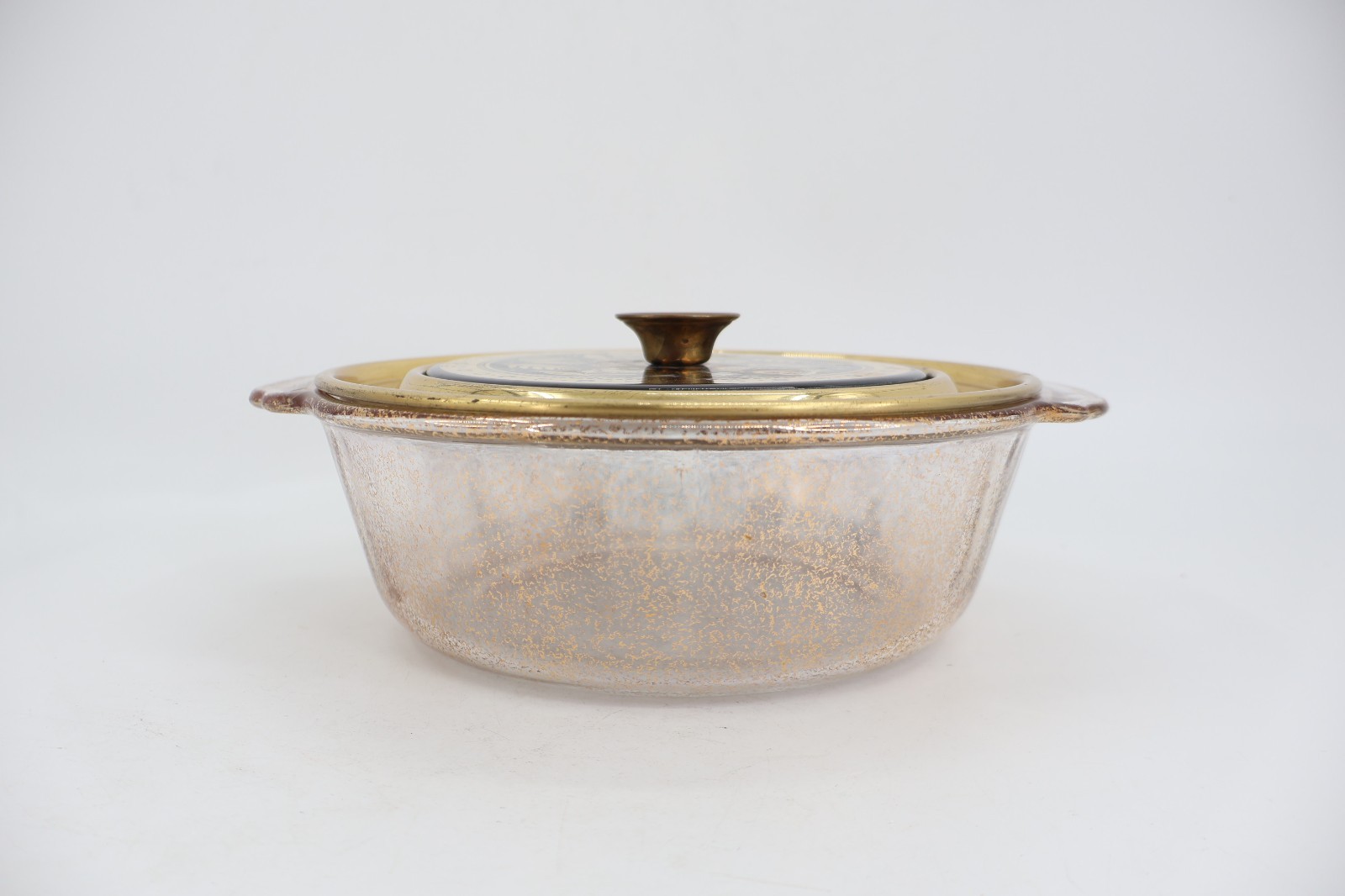 Vintage Georges Briard 2QT Casserole Dish Fire King with Lid Made in USA