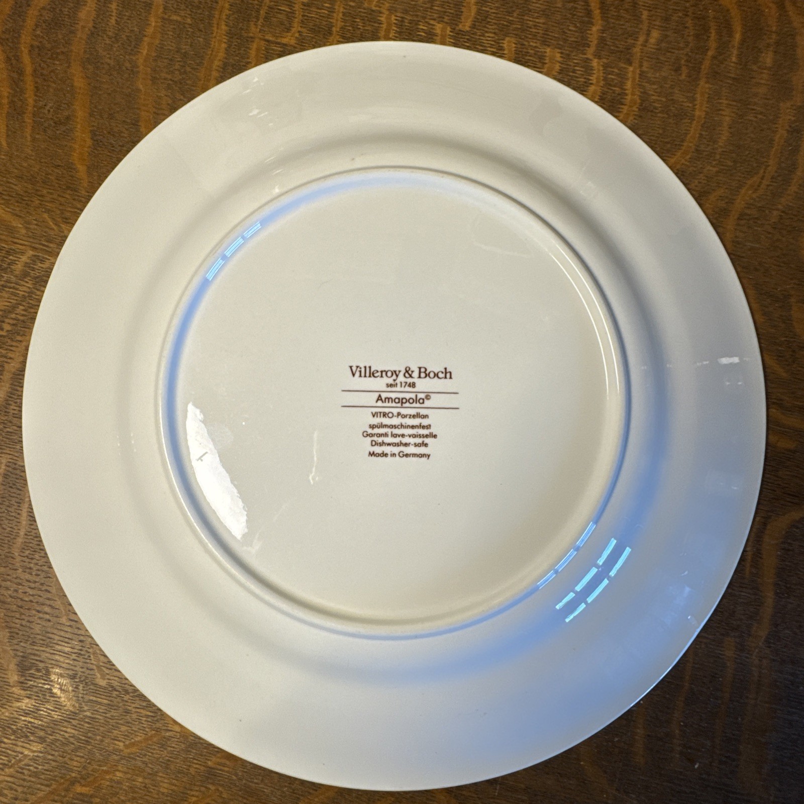 Villeroy & Boch 12 3/4″ AMAPOLA Large Round Serving CHOP Platter Plate Charger