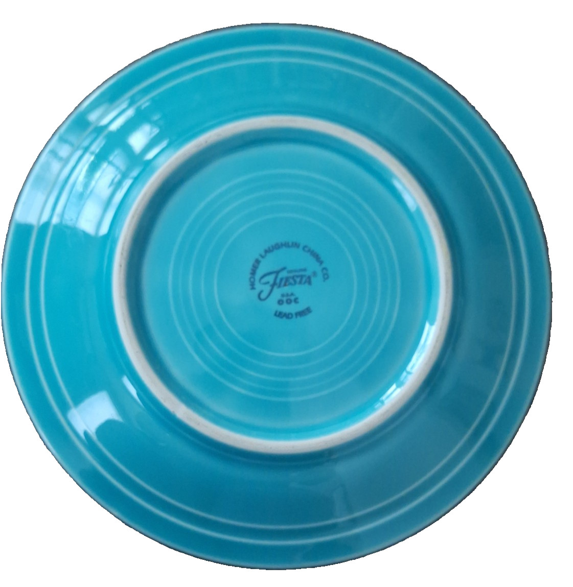 Fiesta 7.25″ Salad Plates Set of 3 Shamrock Peacock Turquoise Homer Laughlin USA