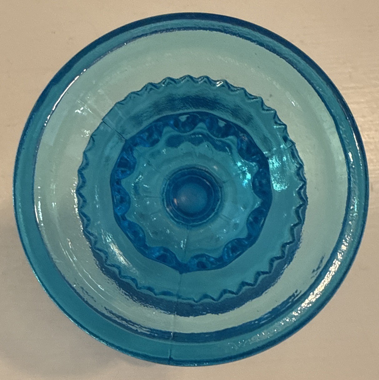 Indiana Glass Blue Kings Crown Compote Candy Dish – EUC