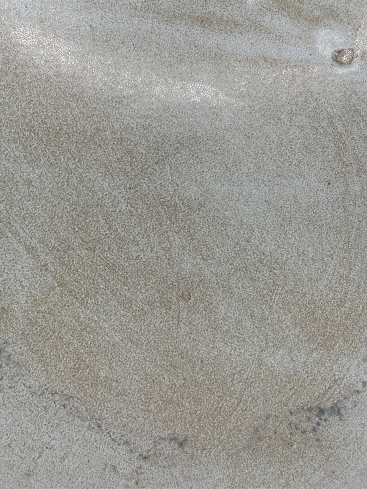 Vintage Handmade 11.75” Studio Art Stoneware Wall Plate Rustic Earth Tone Glaze