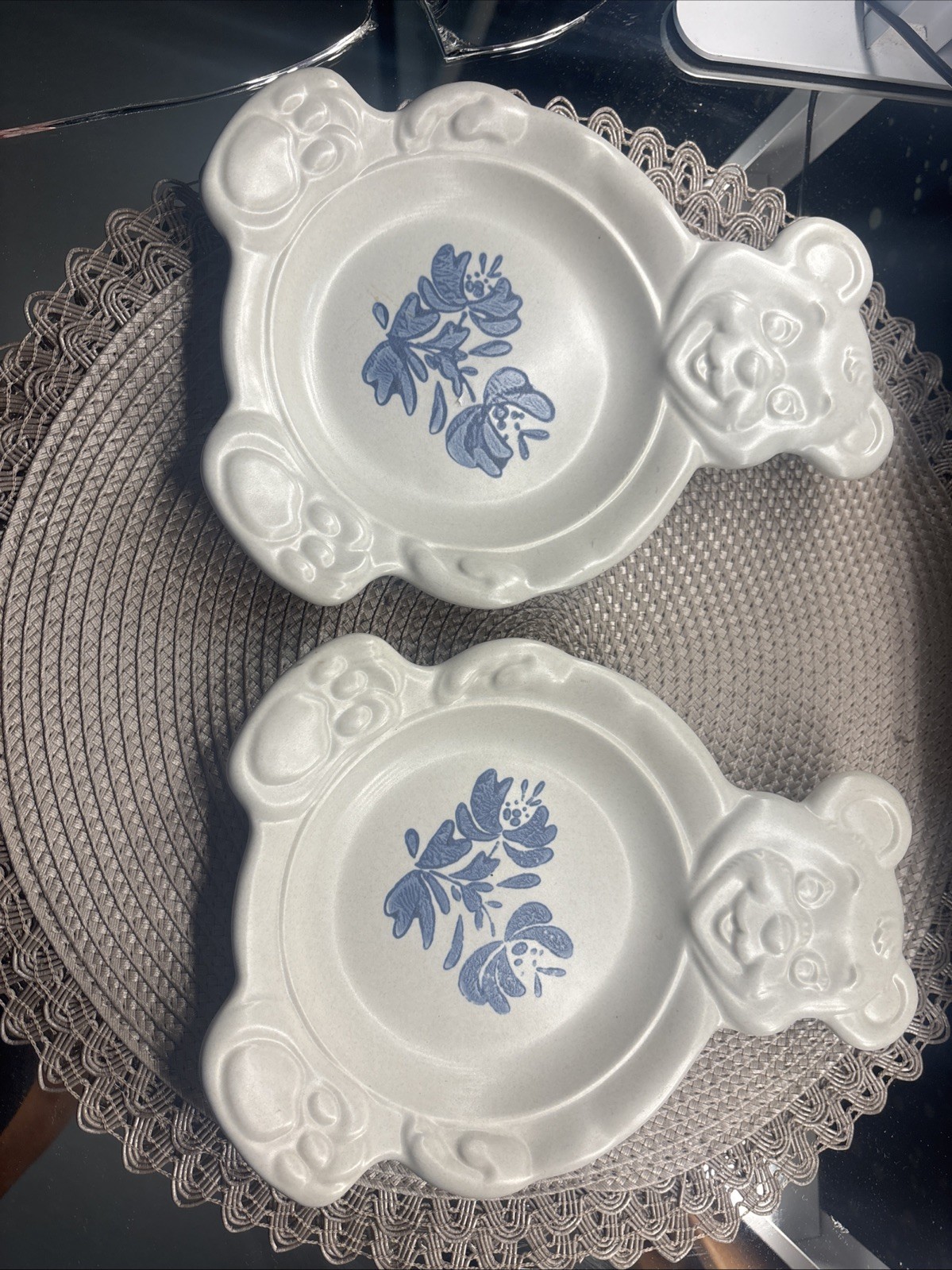 Pfaltzgraff Yorktowne Porridger Child’s Teddy Bear Bowl Set Of 2