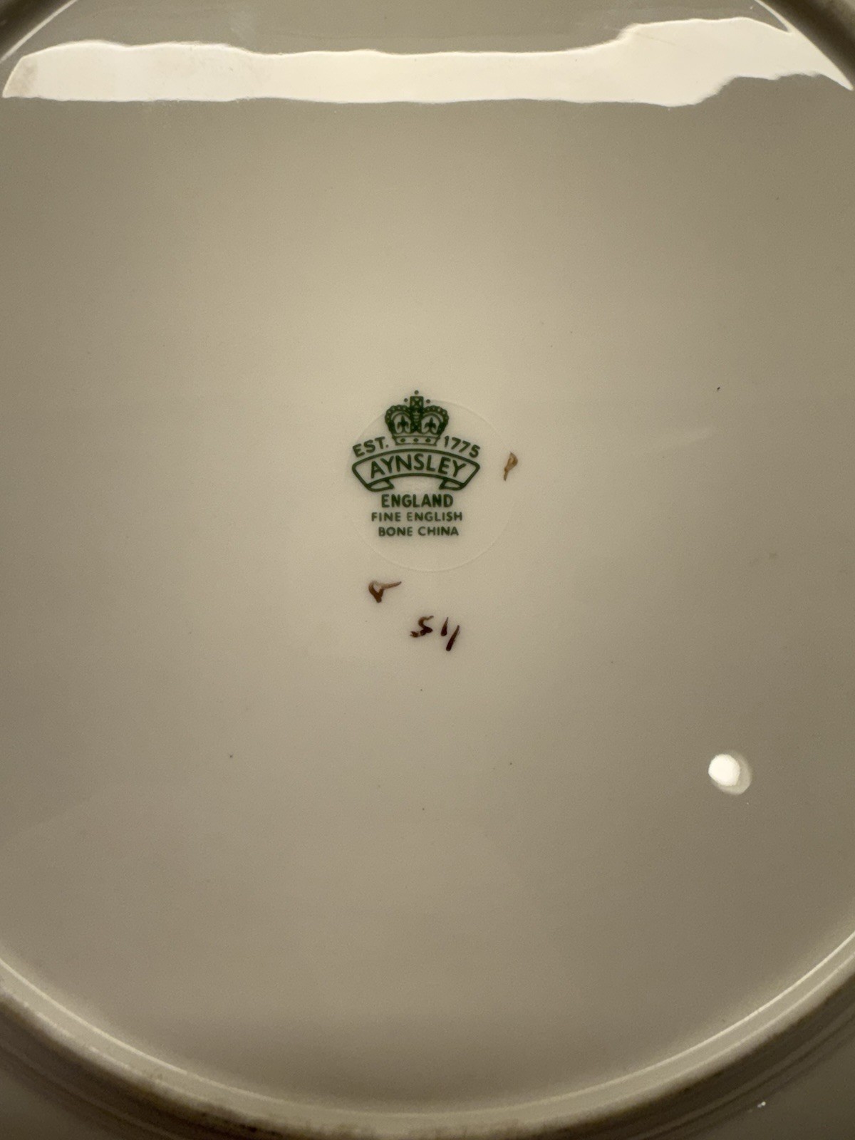 Vintage Aynsley Orchard Gold Bone China Dinner Plate Gold Encrusted 10.25″