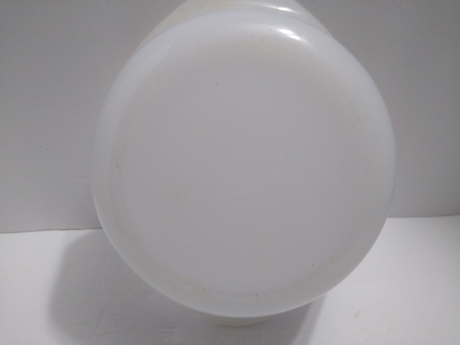 Vintage Glasbake Mushroom Round Casserole Dish 1 Qt Milk Glass READ No Lid Retro