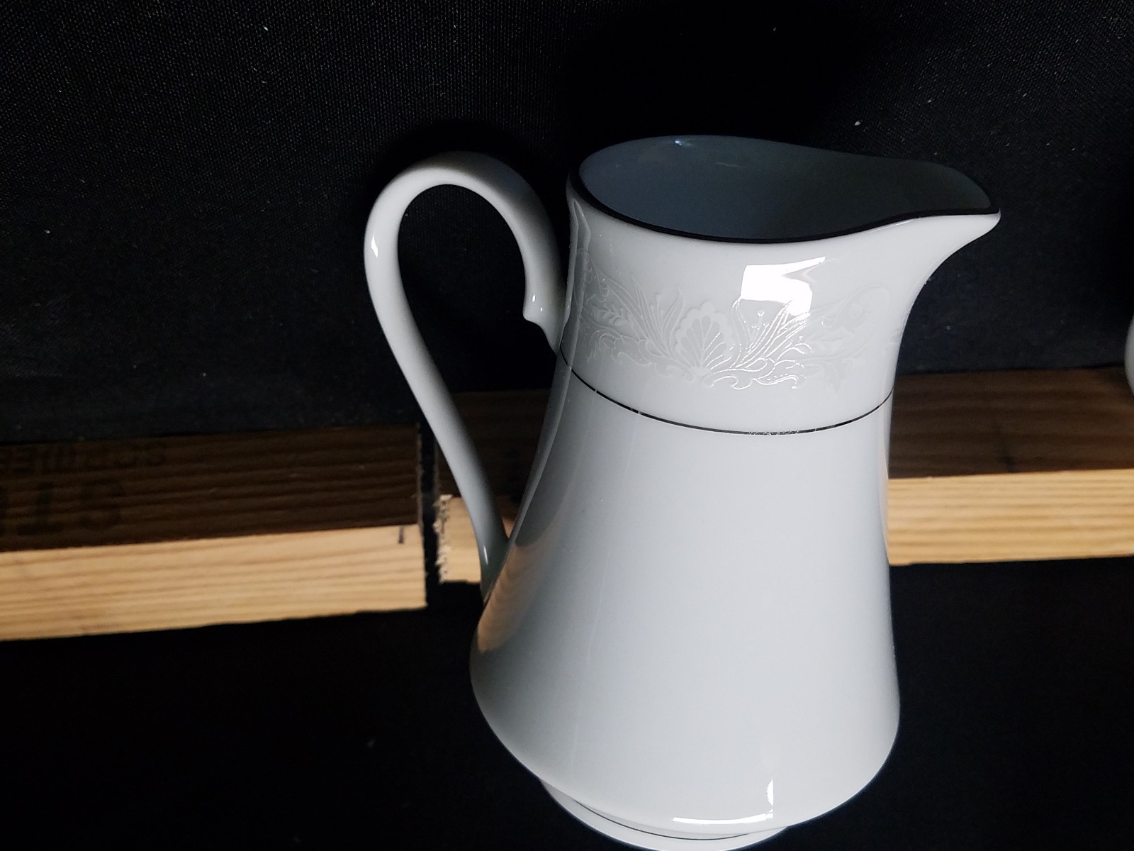 Crown Ming Fine China Royal Palm Creamer and Sugar Bowl