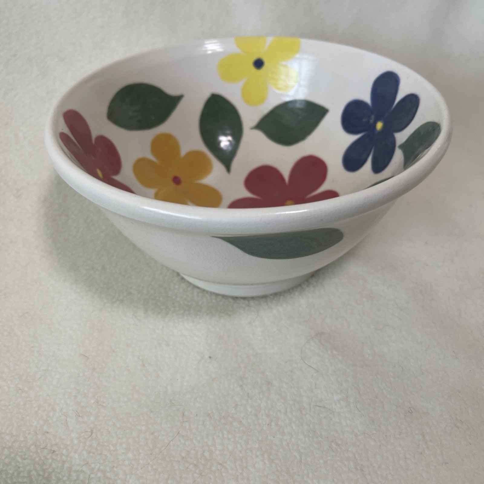 Earthenware Flowers Pattern Bowls Cereal-Soup Bowl