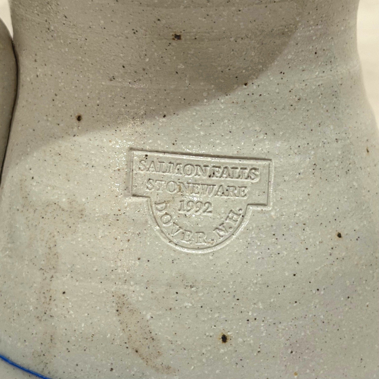 RARE Salmon Falls Stoneware Pitcher Horse Buggy 1992 Signed Crayton-Ackley