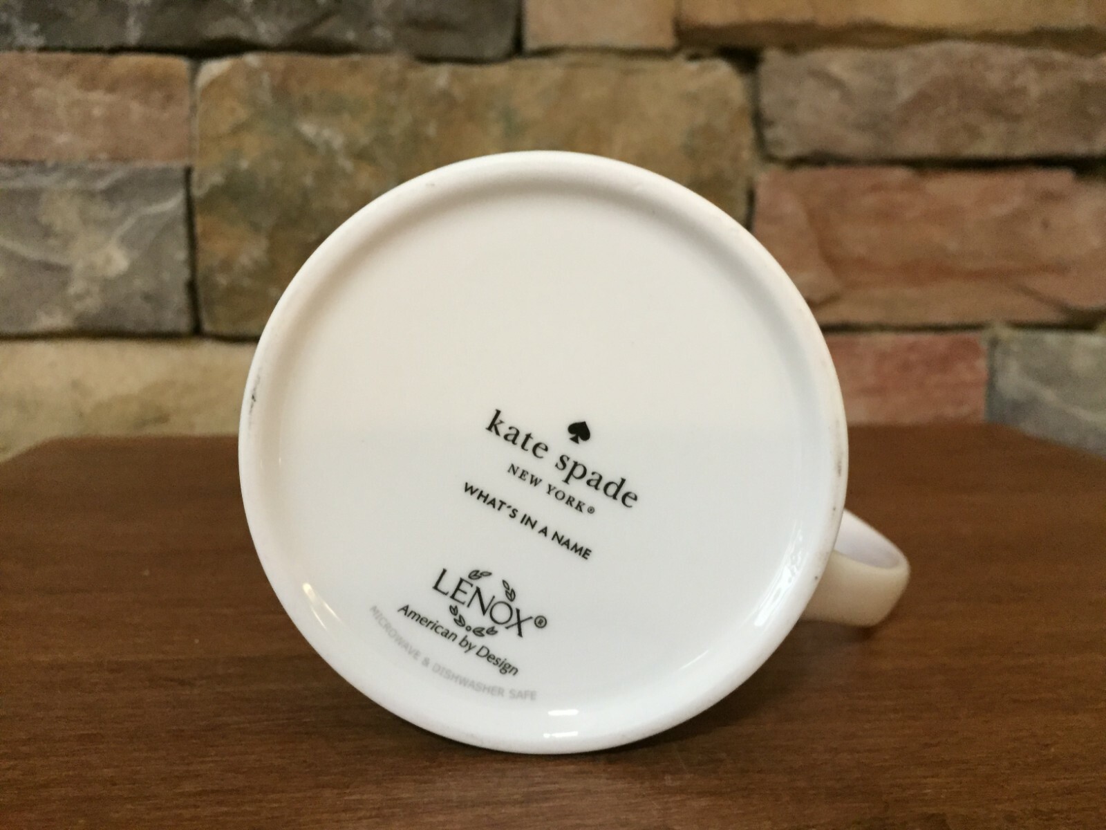 Kate Spade~New York~Lenox~3½” Mug~What’s in a Name~Initial A