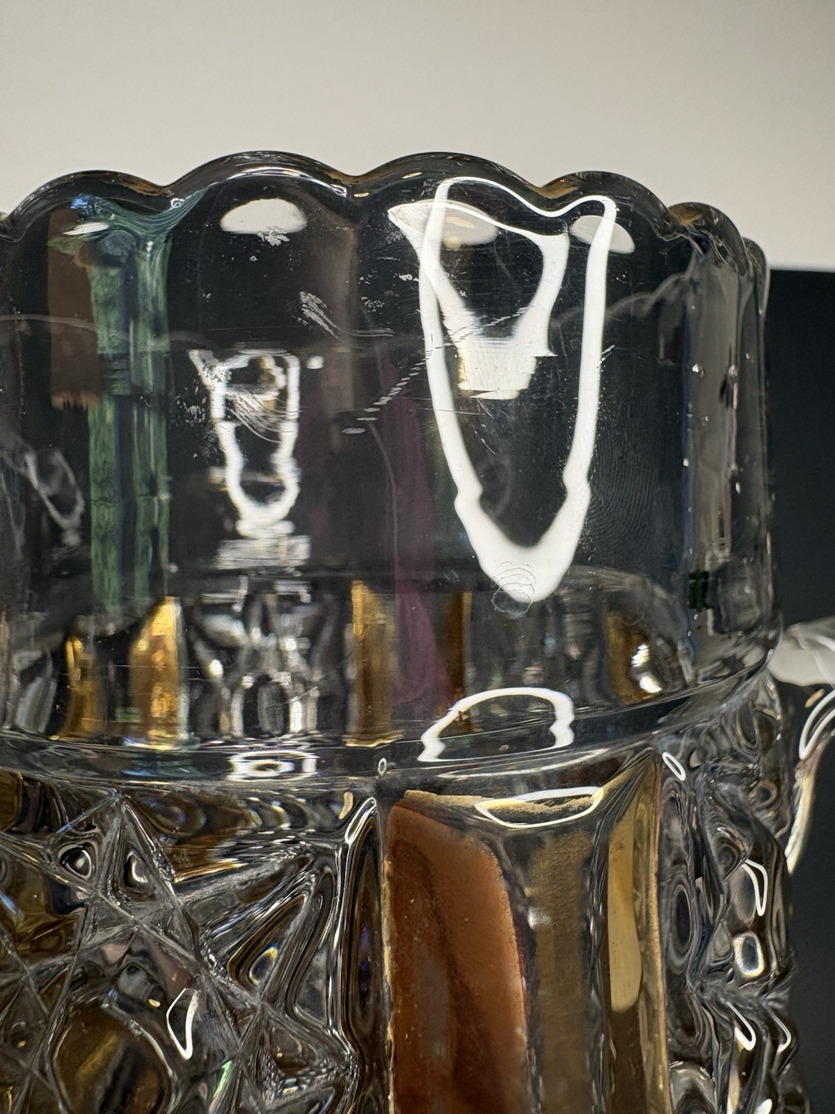 Antique EAPG Duncan Miller Clover #58 Pitcher & 4 Tumblers Set c1905 Glass