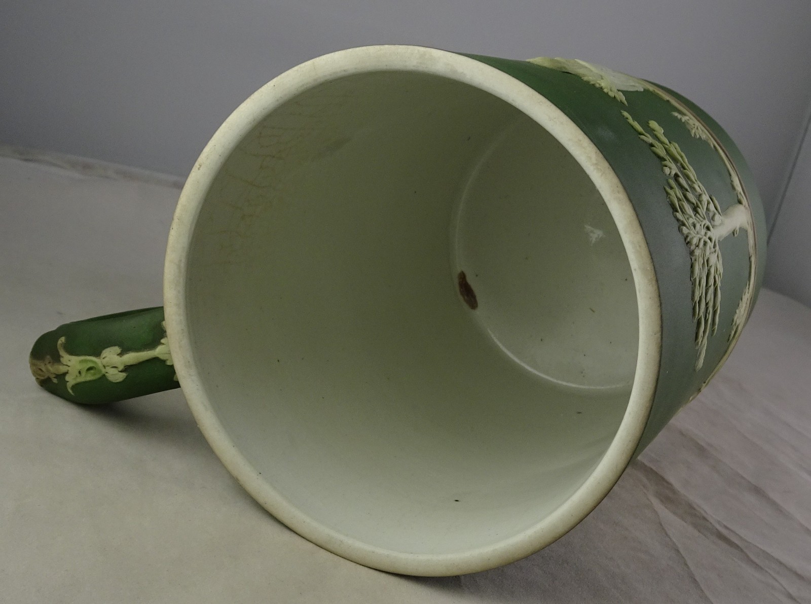 Wedgwood Neoclassical Jasperware Green Tankard Mug