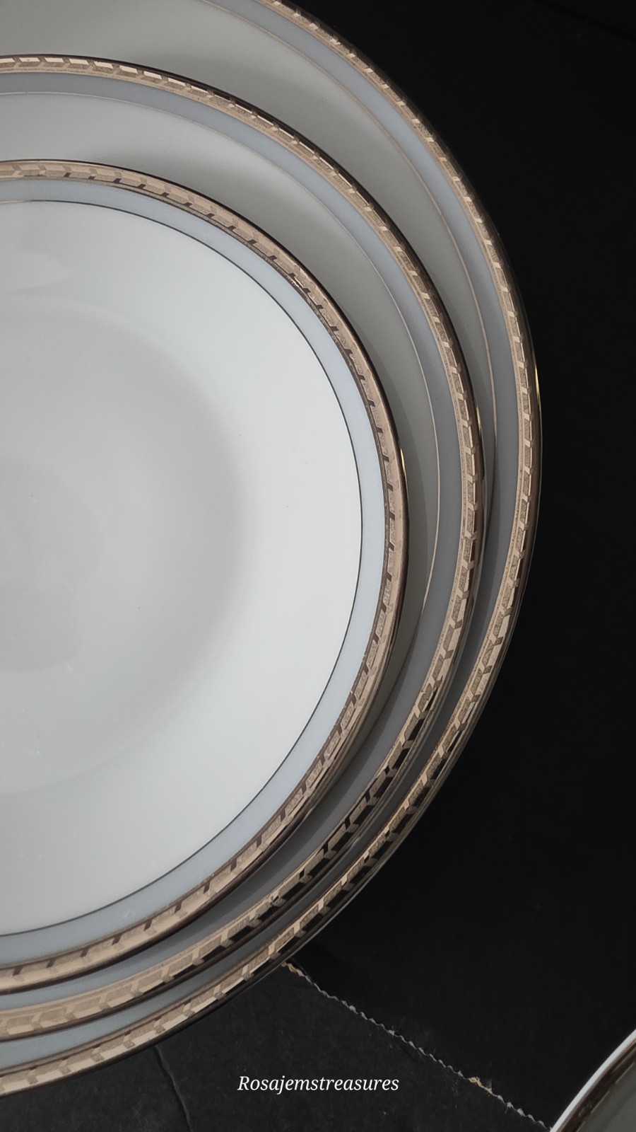 Rosenthal Bettina (3289) Dinnerware Pieces (You Pick) White/Blue & Platinum Band