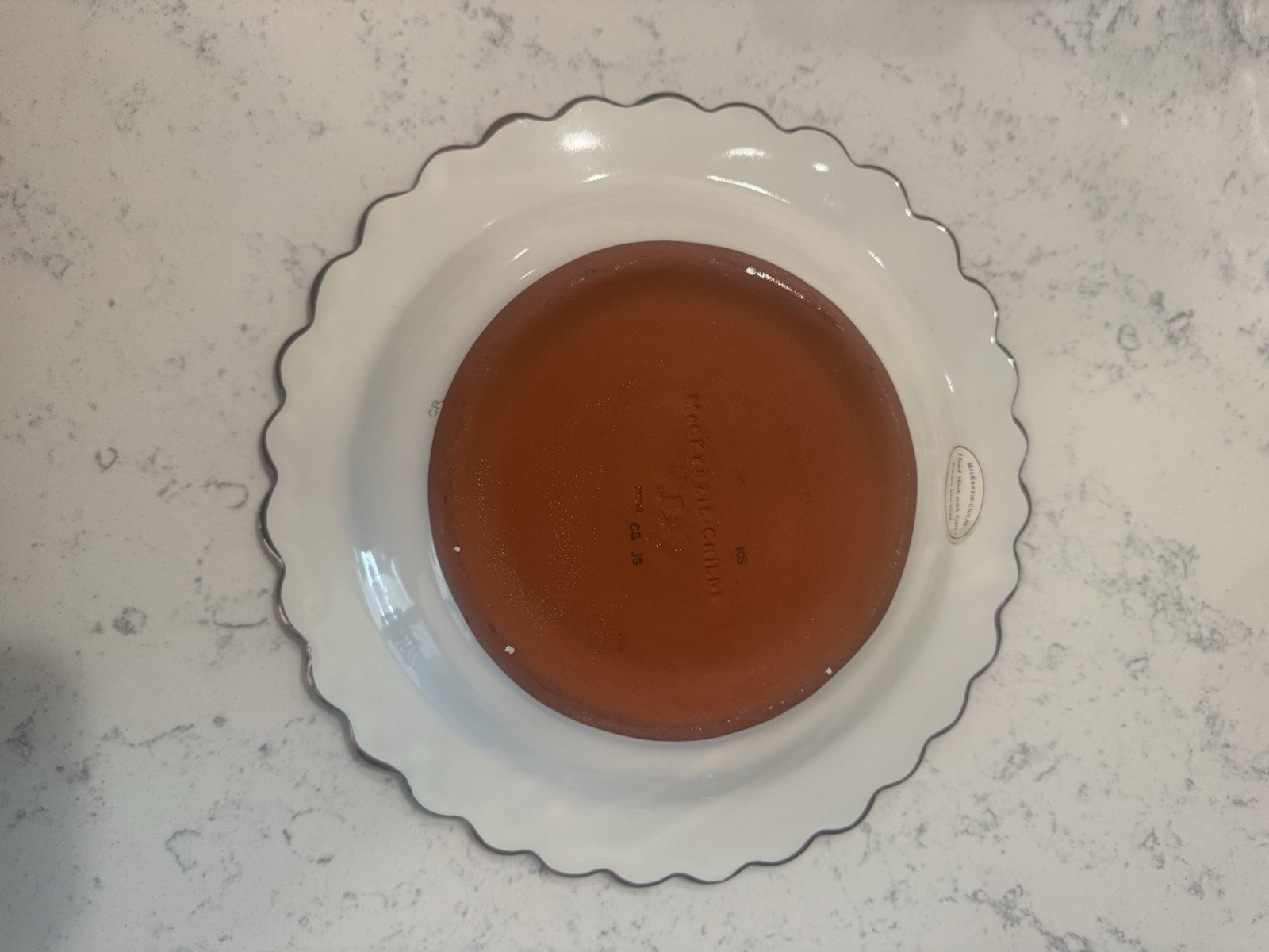 Mackenzie-Childs Chelsea Luster Dinner Plate.