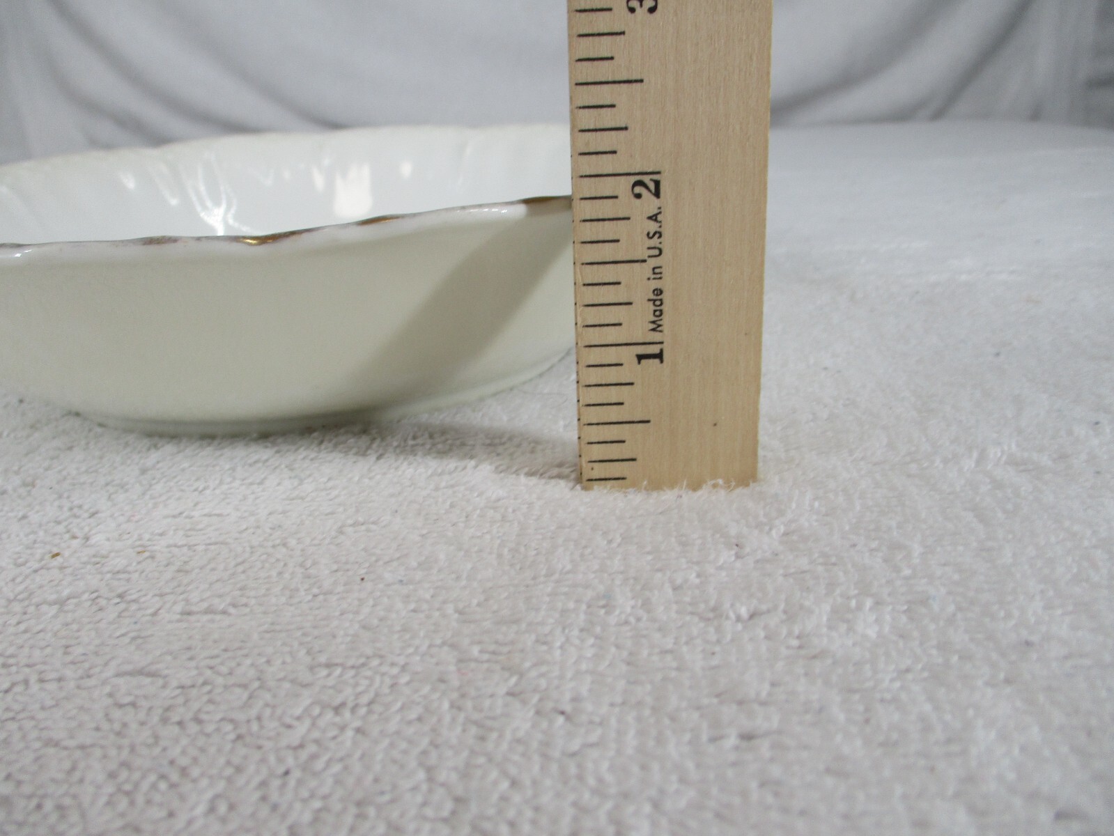 Victorian Austrian Salad Plate Floral Gold Trim Ceramic 8″ Diameter Vintage