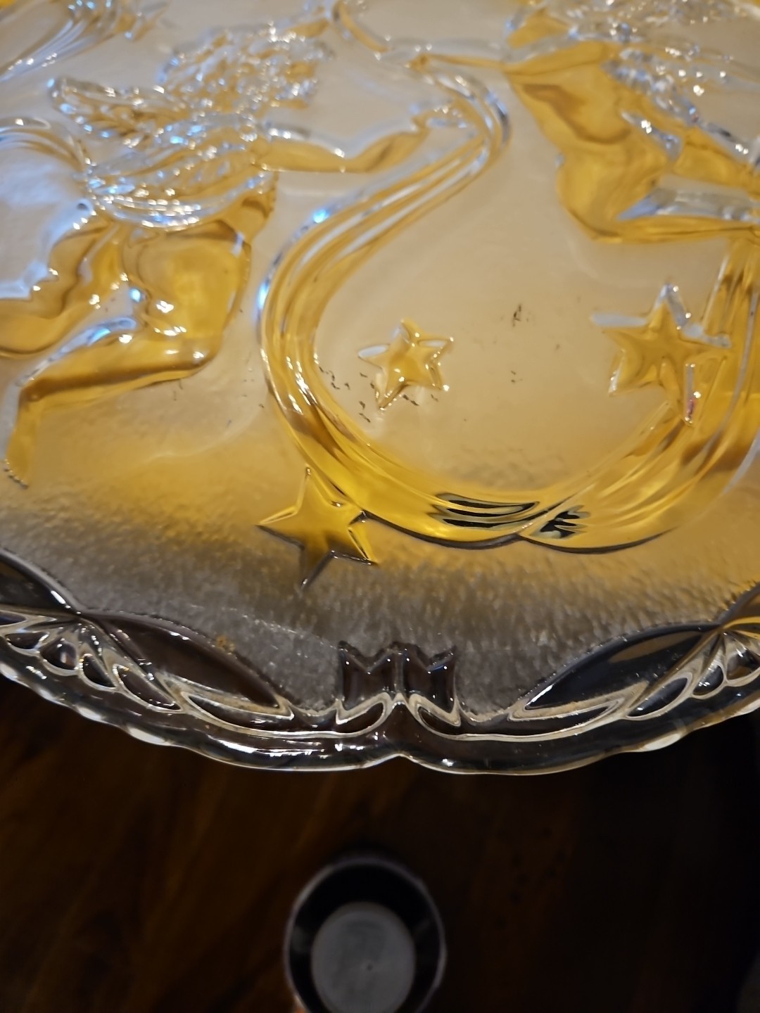 Mikasa Cherubs Serving Platter 15 Inch Angel Clear