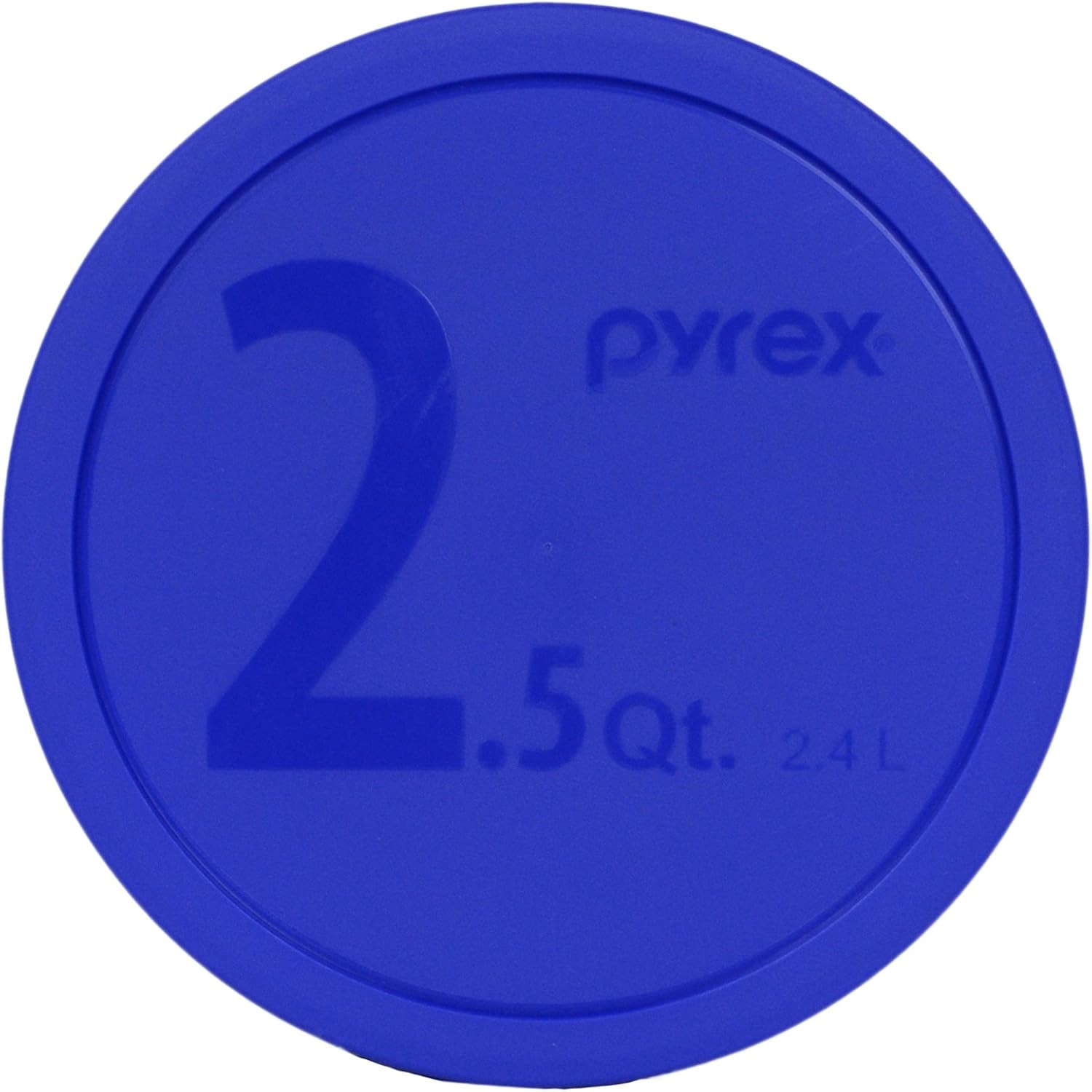 325-PC 2.5Qt Pyrex Cobalt round Mixing Blue Bowl Plastic Storage Replacement Lid