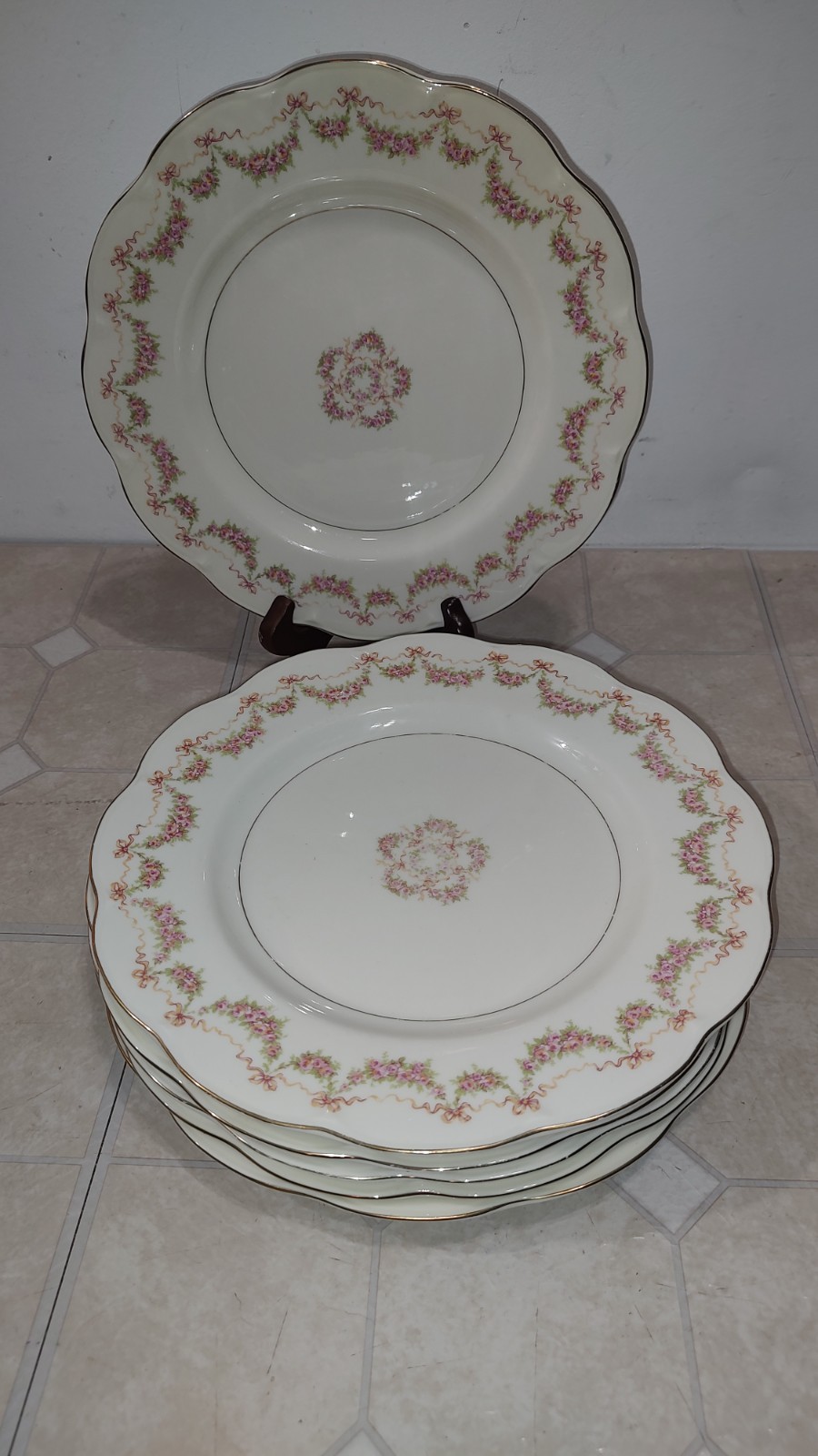 Theodore Haviland New York Hamilton 10-3/8” Dinner Plate Lot Of 6 America