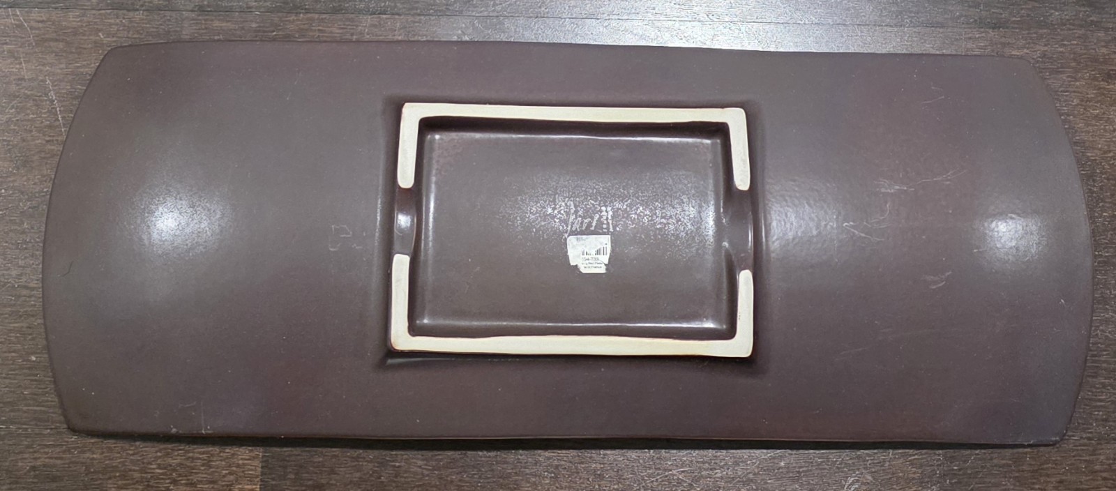 Jars Ceramistes Made In France Rectangular Platter XL 20 Inch Red Crackle Glaze