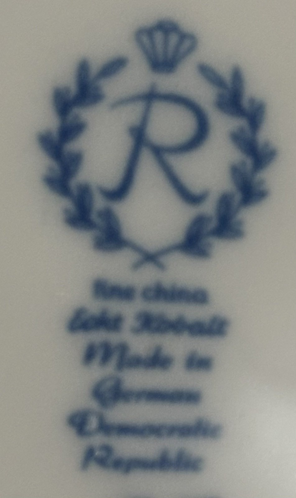 Reichenbach Echt Kobalt Porcelain Plate