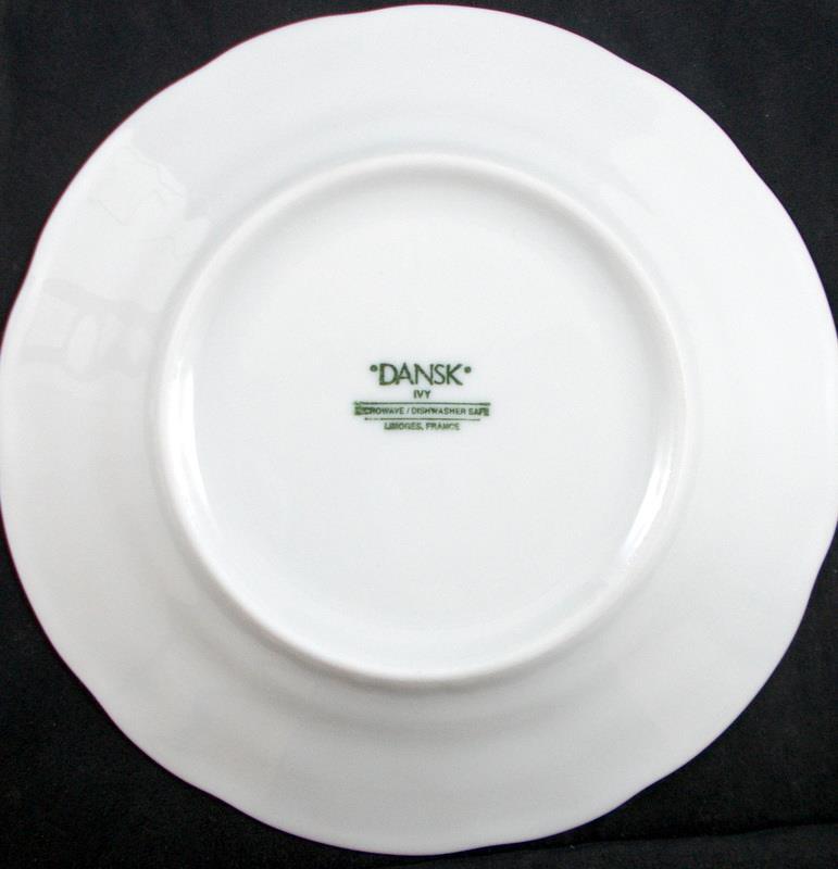Dansk Ivy Pair of 2 Bread and Butter Plates Made in France