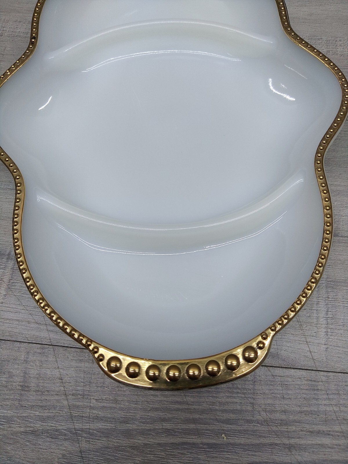 Fire King Relish, Divided Plate 11″ x 7 1/2″. Very Nice