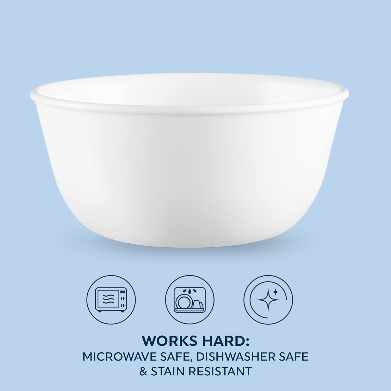 28-oz Soup/Cereal Bowls Set of 6, Chip & Crack Resistant Dinnerware Bowls