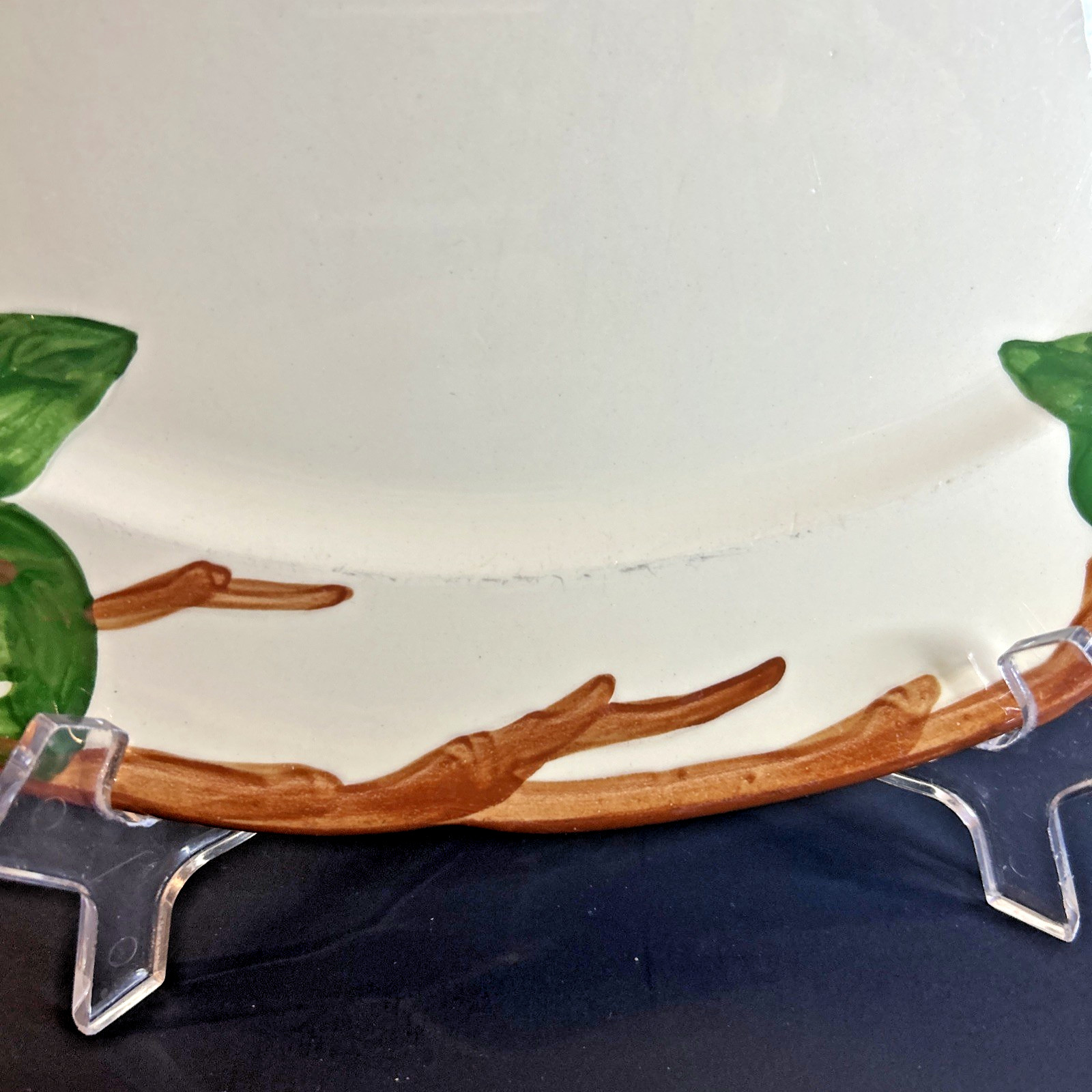 Franciscan Earthenware Apple Pattern Oval Serving Platter 14″x10″ USA