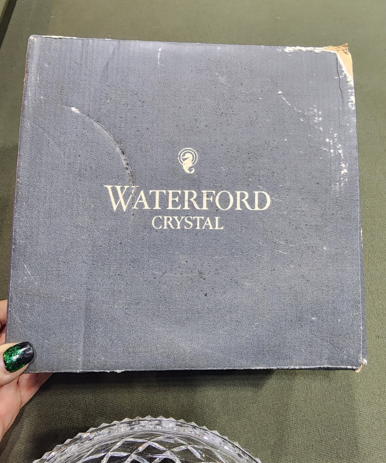 Waterford Crystal 8″ Salad Bowl Unused in Box Wedding Gift from 1988