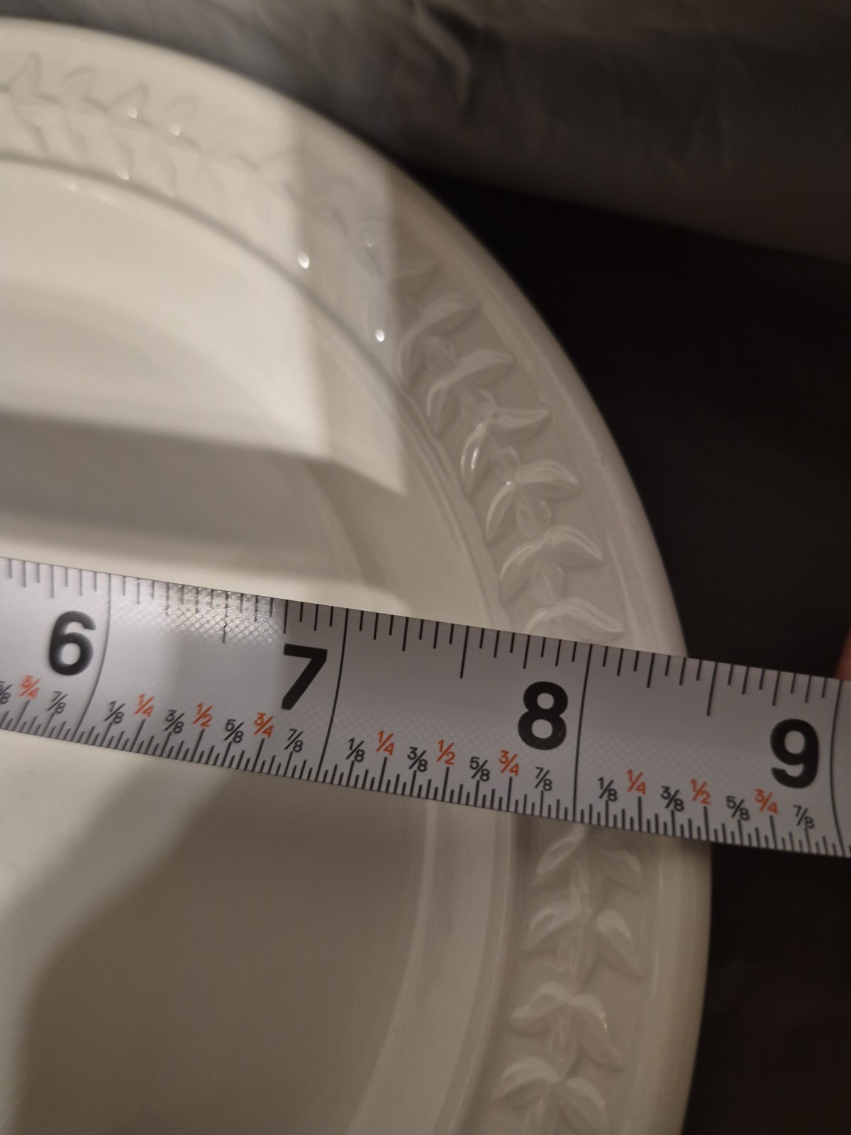 Portmeirion Options Salad Plates Set Of 5 Made In Britain White Preowned Flaws