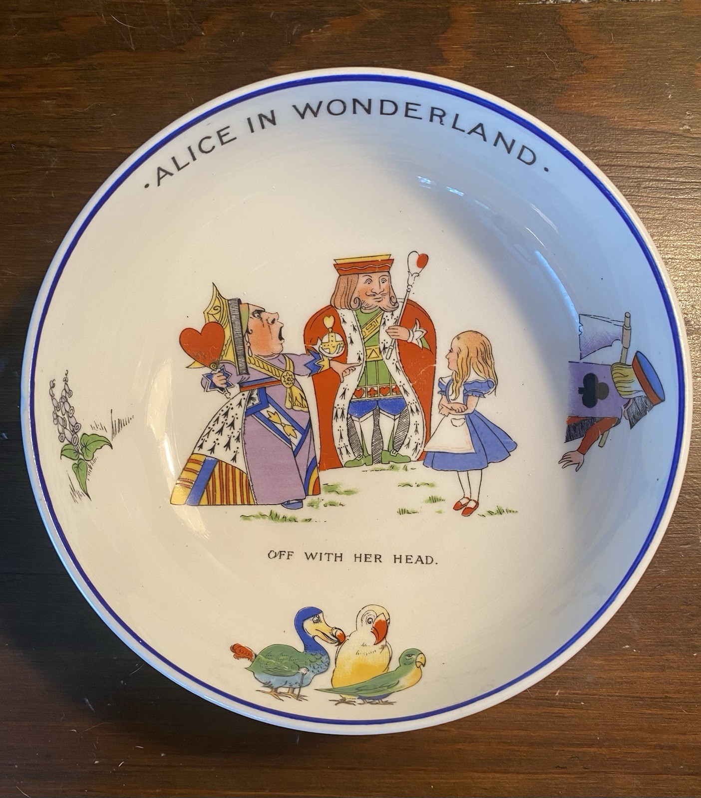 Hammersley & Co. Alice in Wonderland Bone China Round Bowl 5.5in England