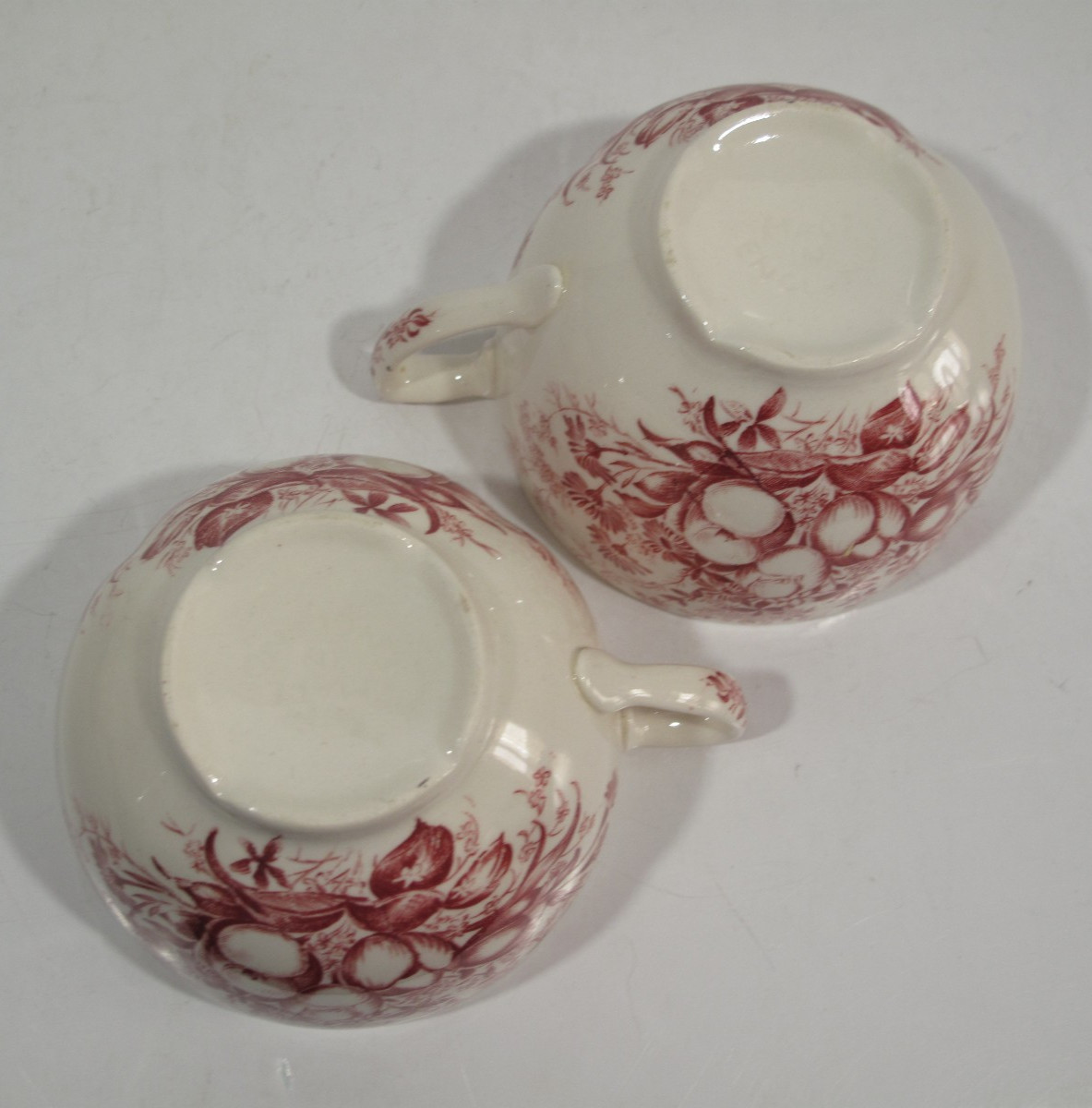 VTG Windsor Ware 16 Pieces Dover RED Pattern Johnson Bros. England Serving for 4
