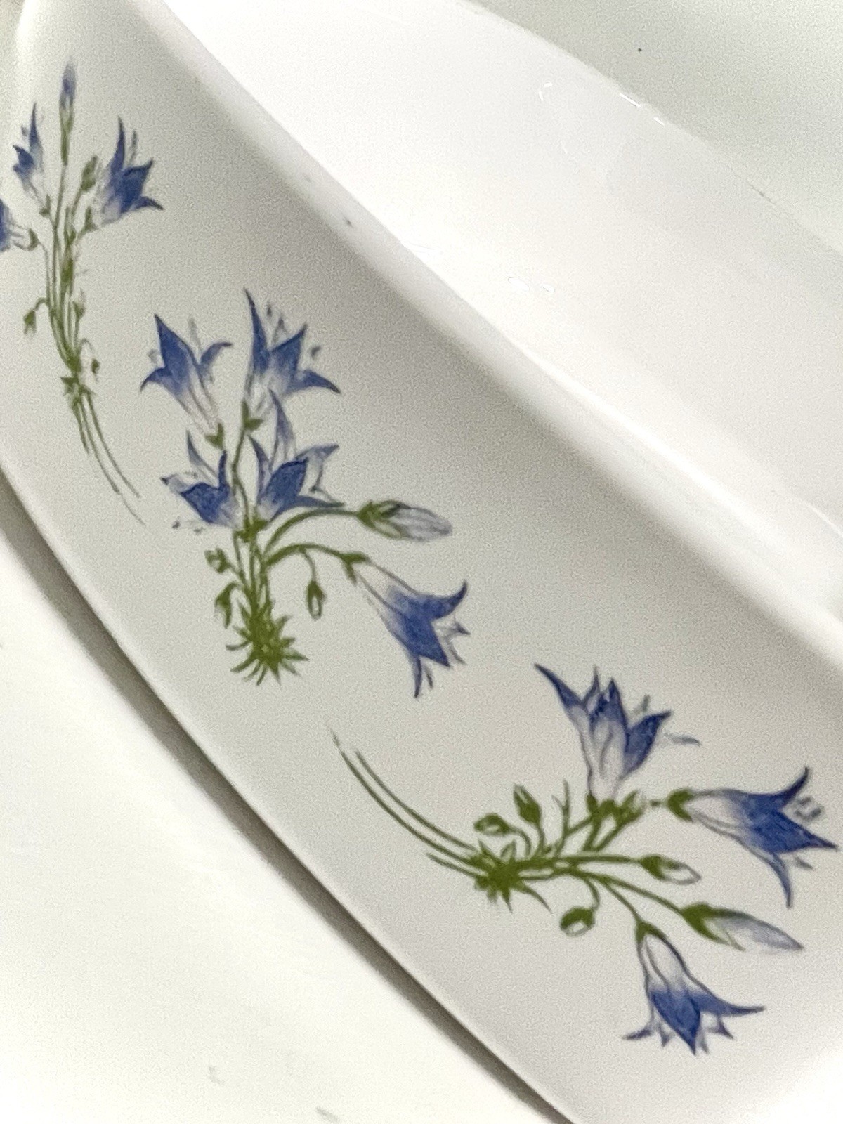 2L Blue Dusk Corning Ware Casserole with Lid, A-2-B / A-9-C, Blue & Green Motif