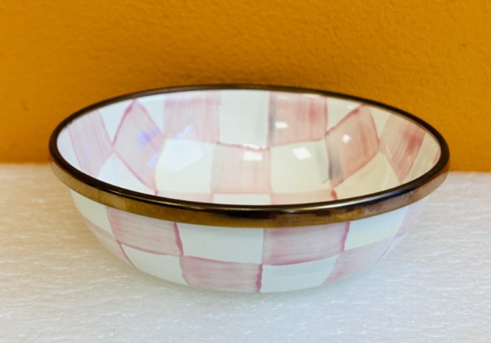 MacKenzie-Childs 89906-740 Hand Painted Rosy Check Relish Dish. New!