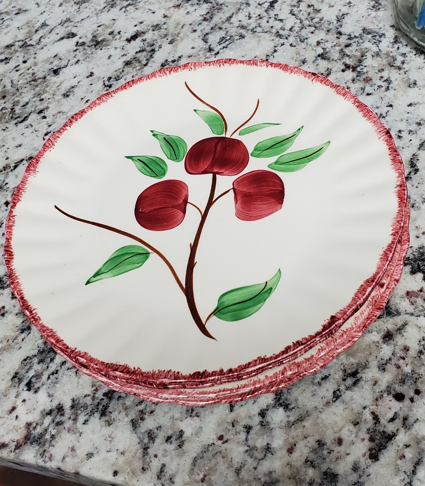 Blue Ridge Hand Painted. 1930 Blue Ridge Southern Potteries *Cherry Bounce