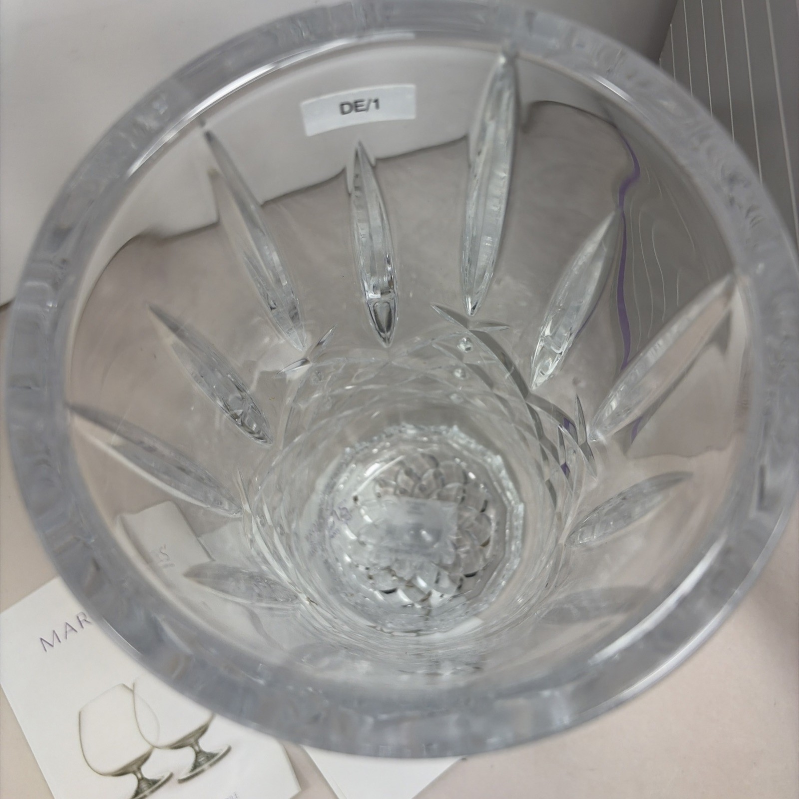 9″ WATERFORD Crystal Marquis Markham Vase Germany Heavy
